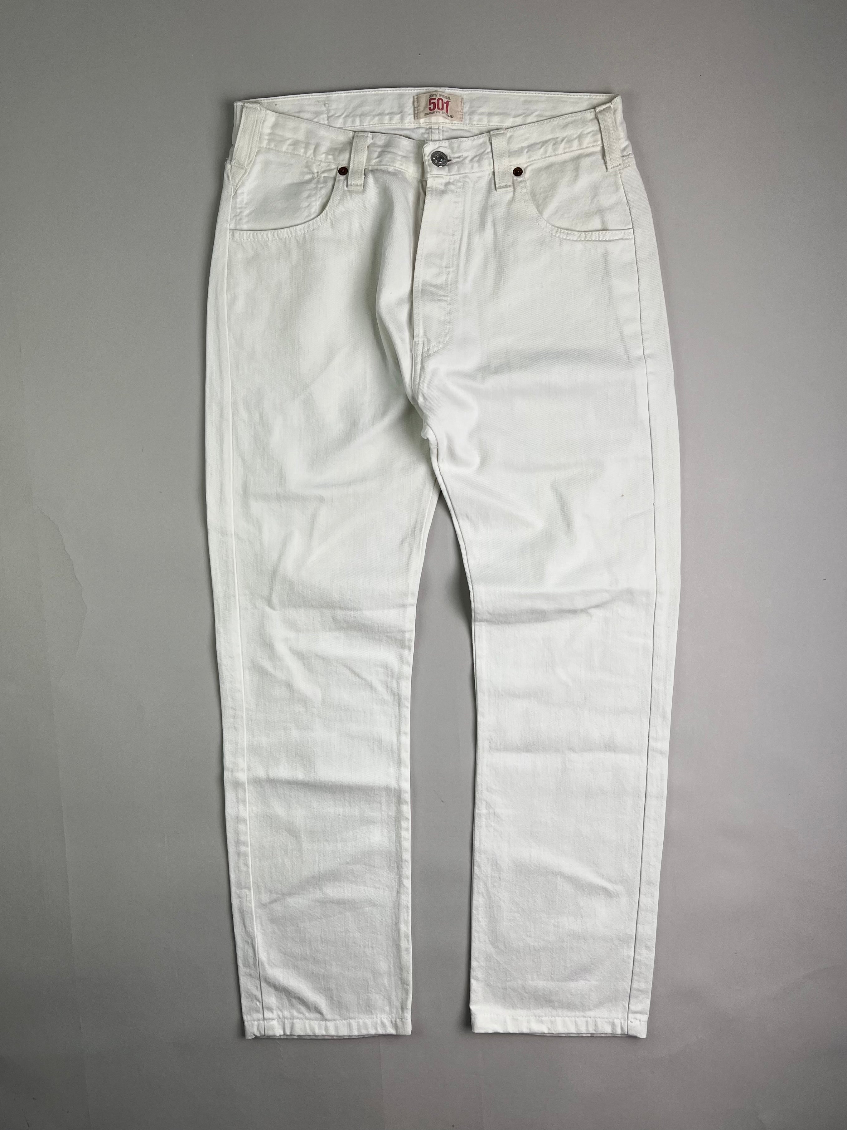 LEVIS 501 VINTAGE DENIM WHITE - W34