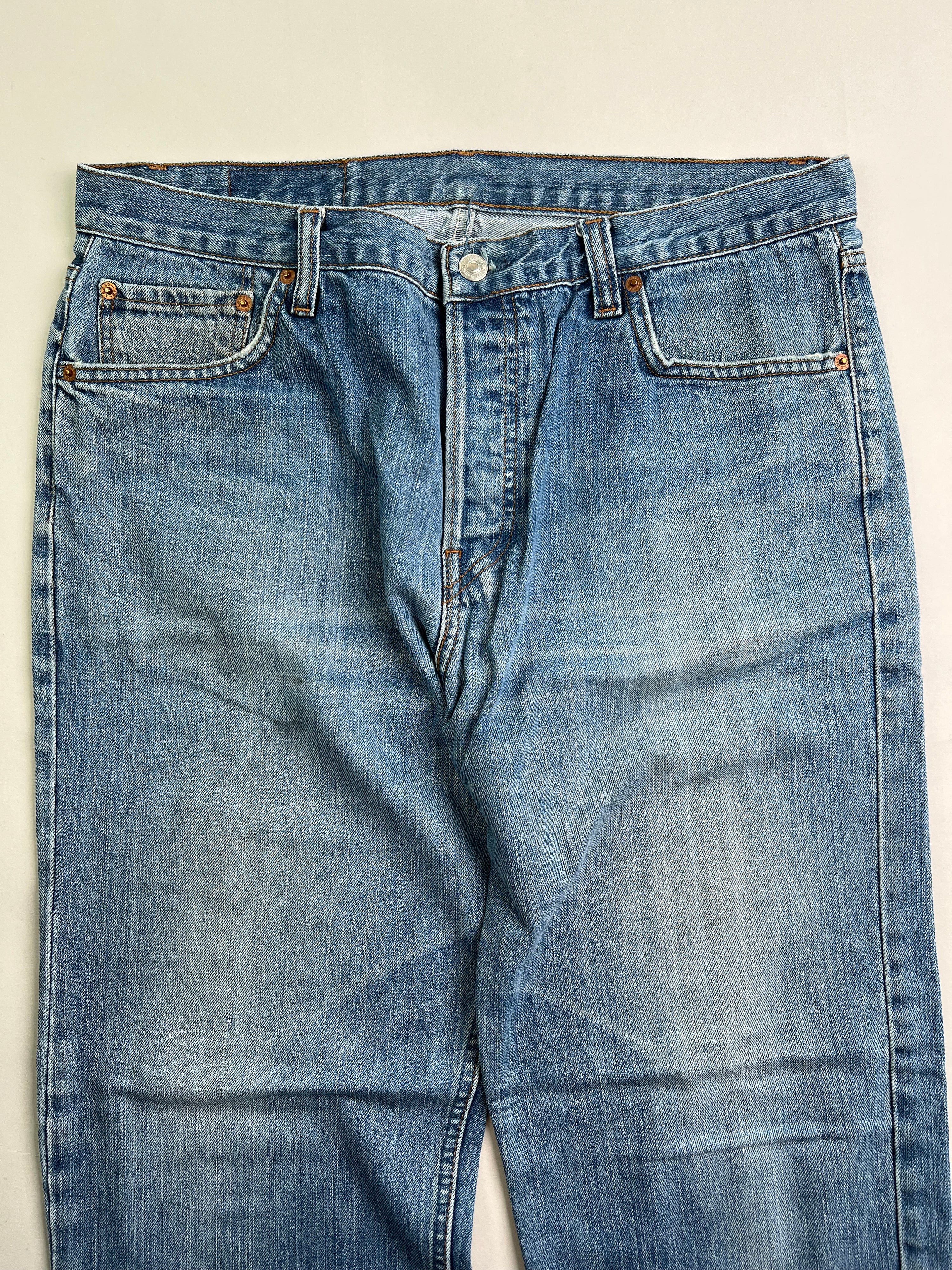 LEVIS 501 VINTAGE MEDIUM WASH JEANS - W36