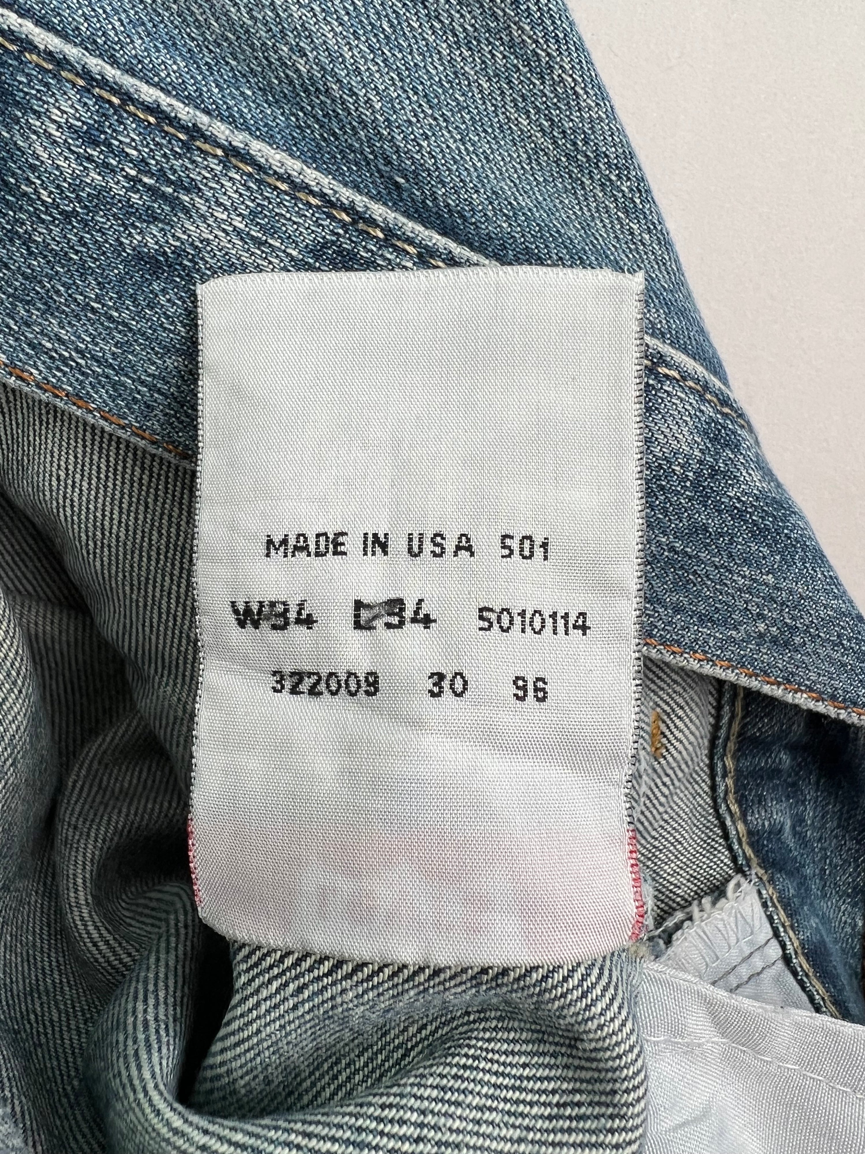 LEVIS 501 VINTAGE JEANS MADE IN USA - W34