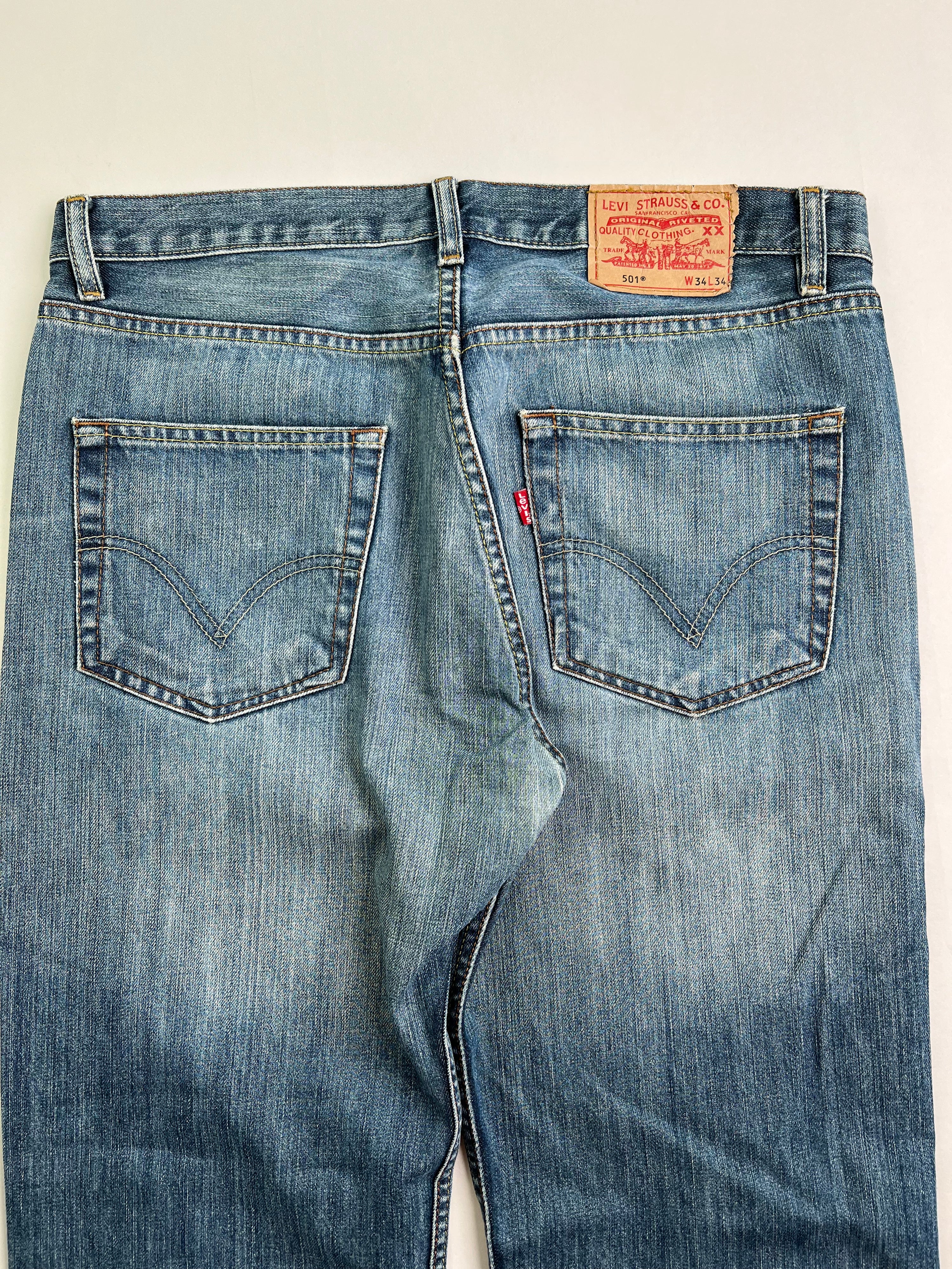 LEVIS 501 VINTAGE JEANS MADE IN USA - W34