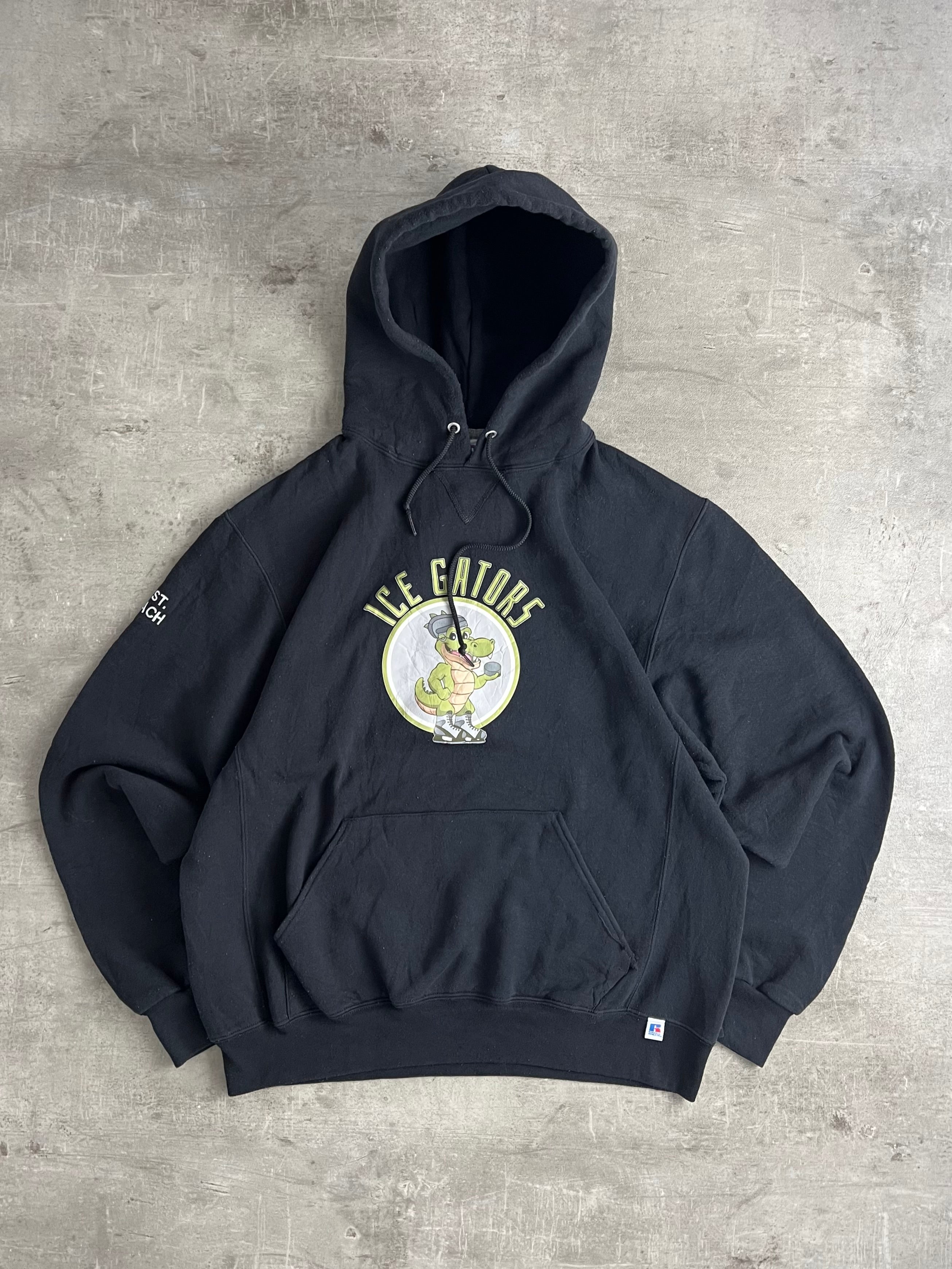 RUSSELL ATHLETIC VINTAGE HOODIE BLACK - L