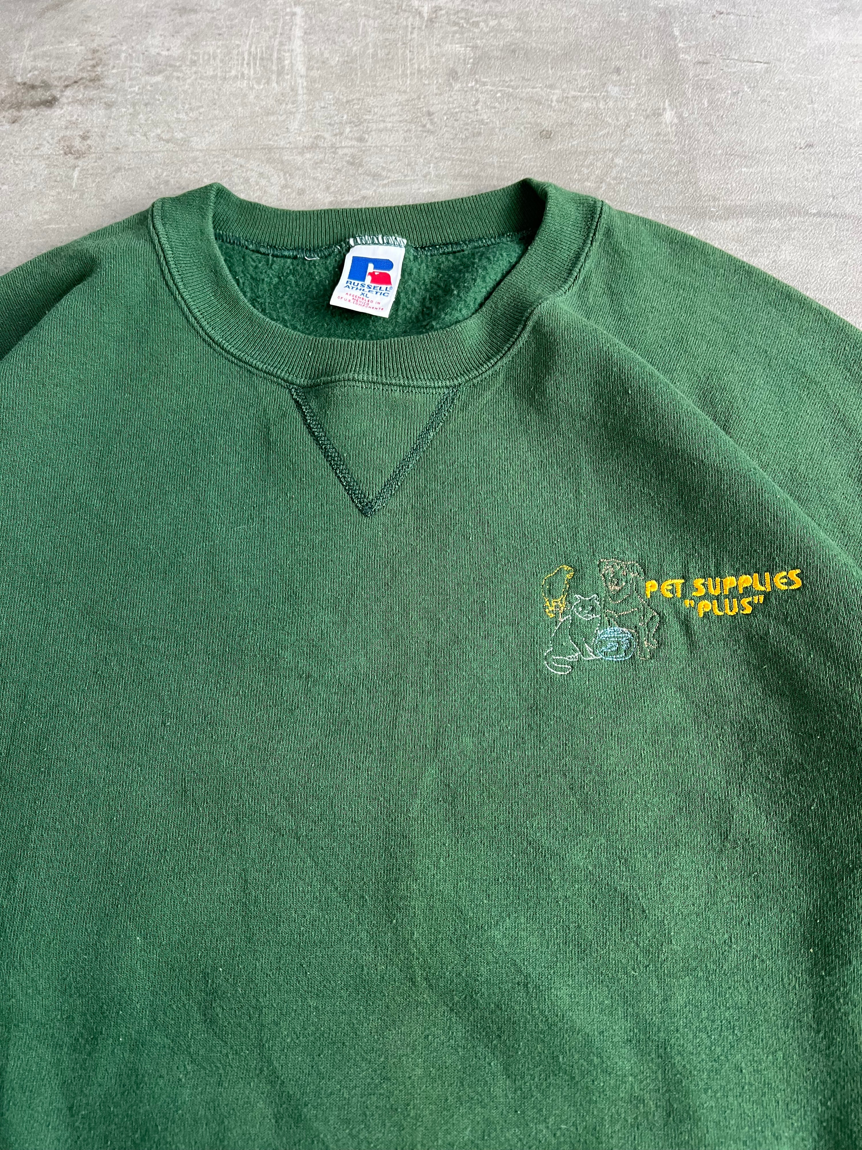 RUSSELL ATHLETIC VINTAGE CREWNECK GREEN - XL