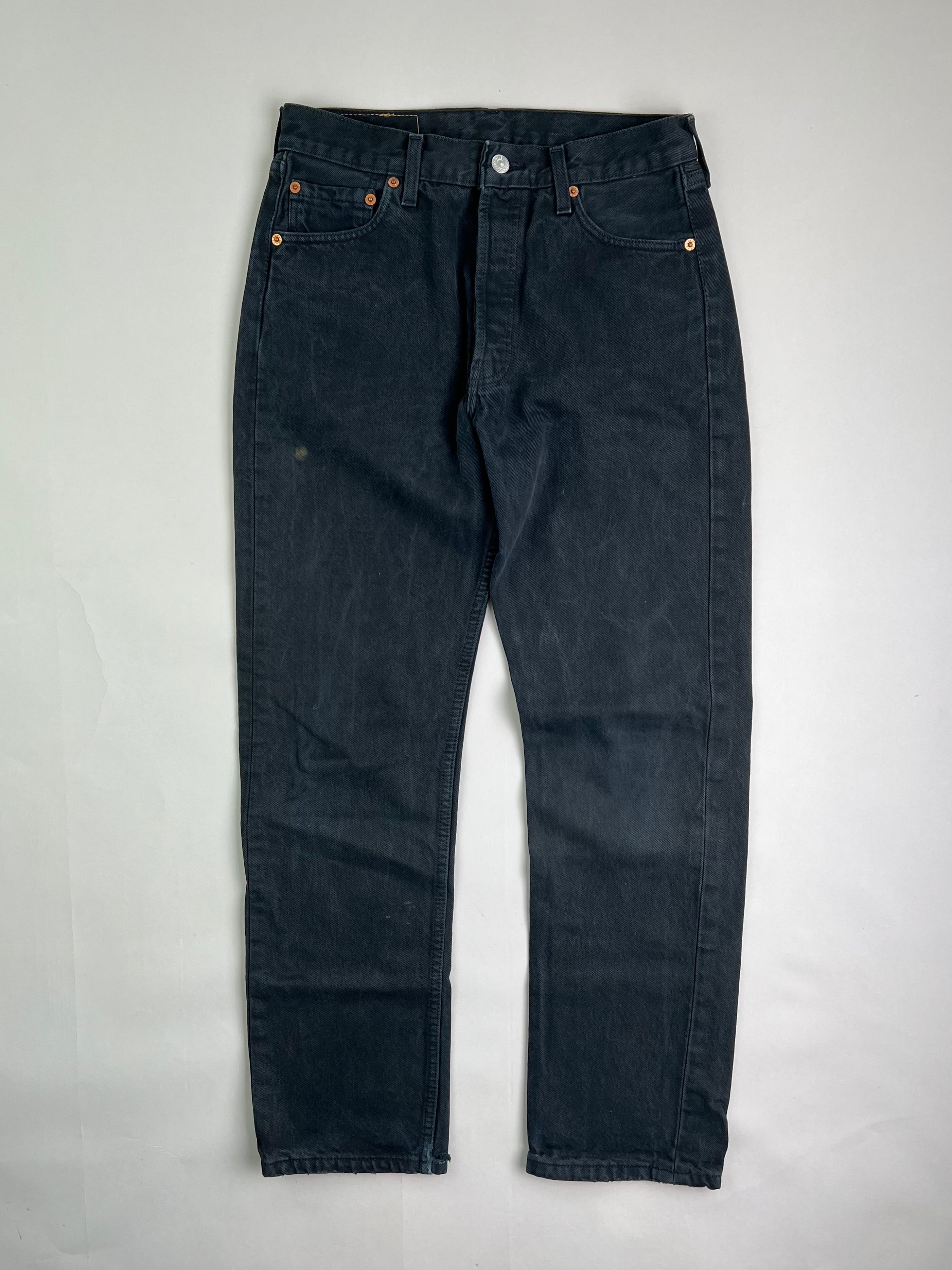 LEVIS 501 VINTAGE JEANS BLACK - W30