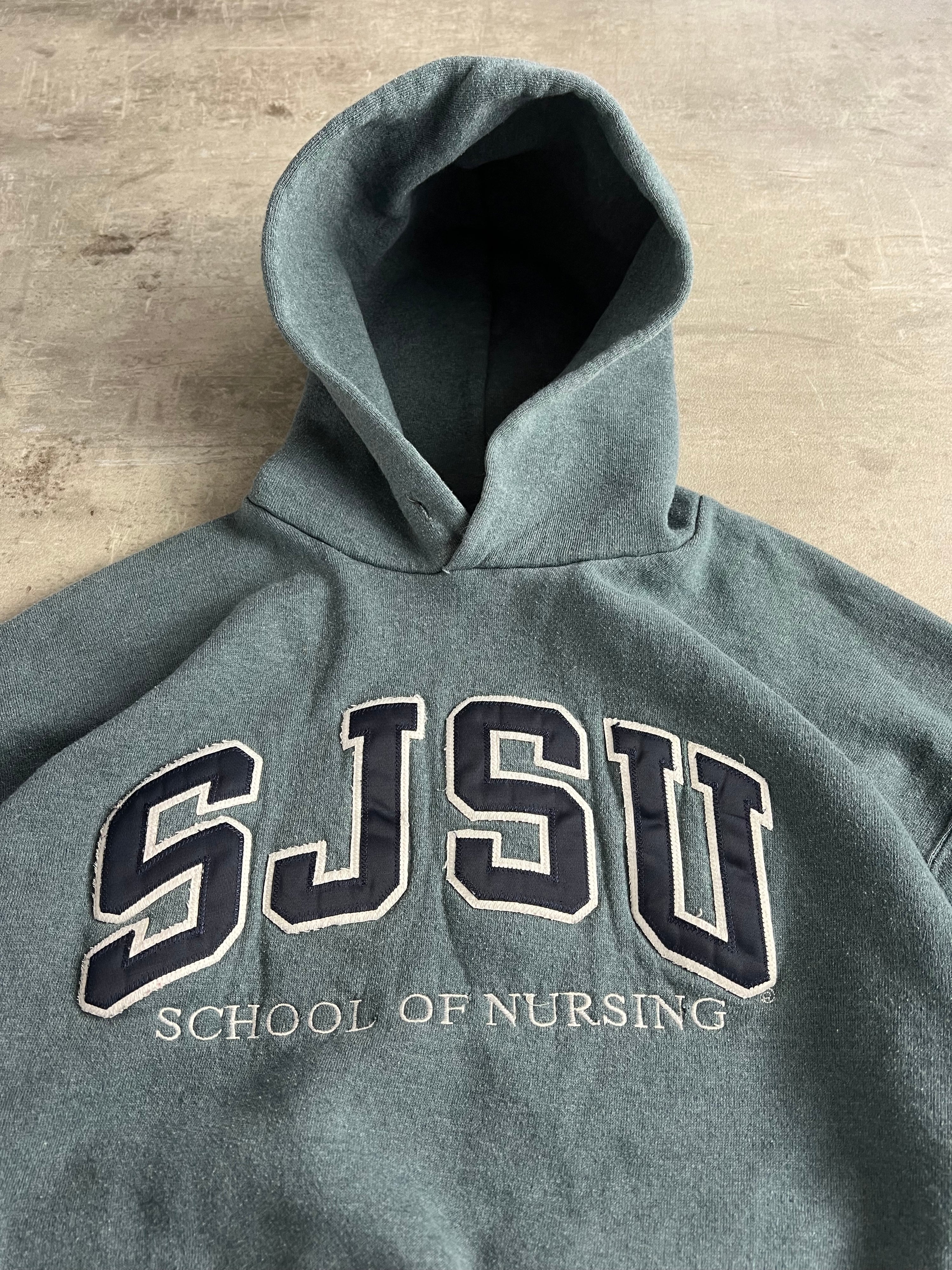 RUSSELL ATHLETIC VINTAGE HOODIE GREY SJSU - L