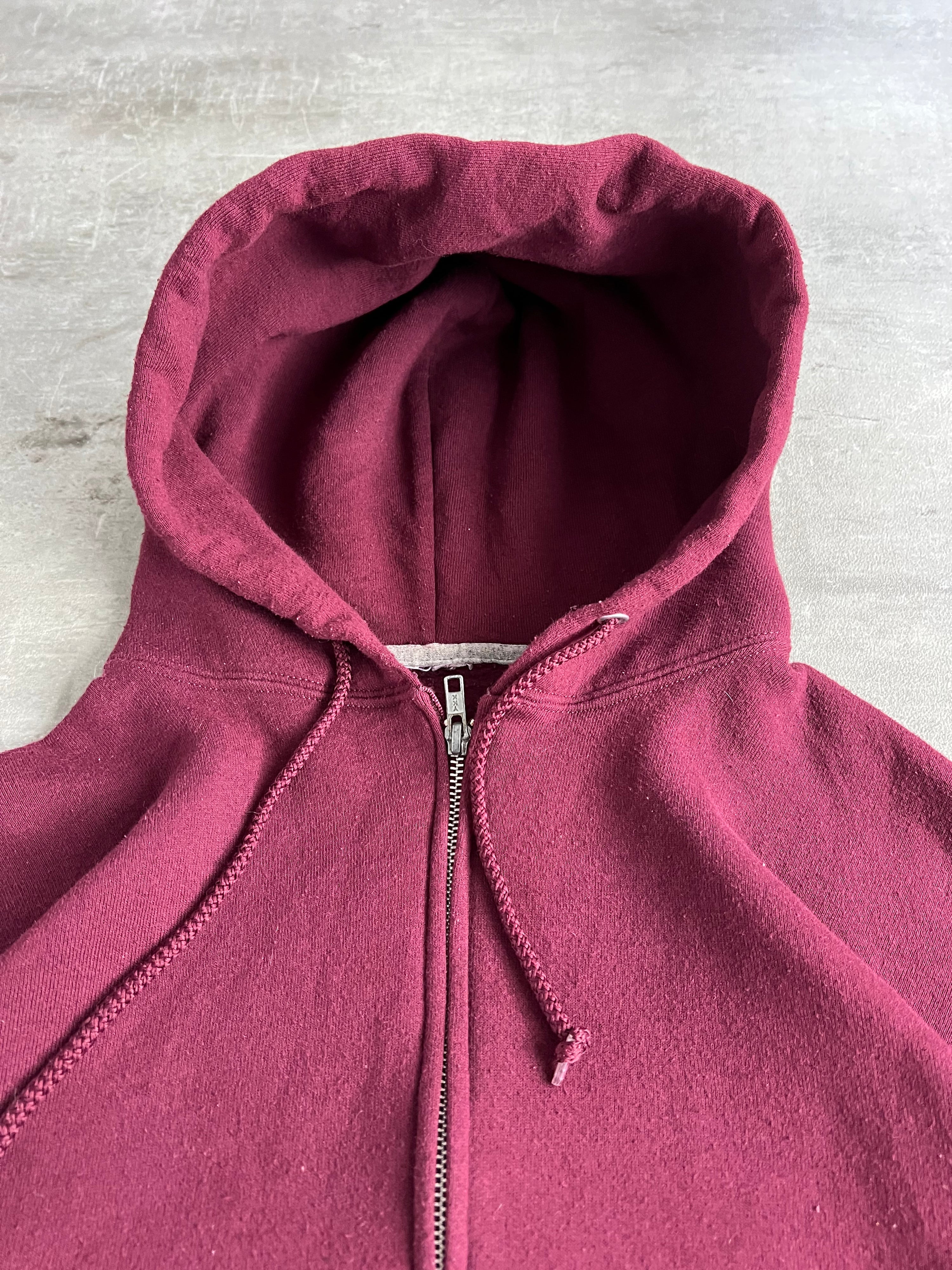 RUSSELL ATHLETIC VINTAGE ZIP HOODIE RED - XL/2XL