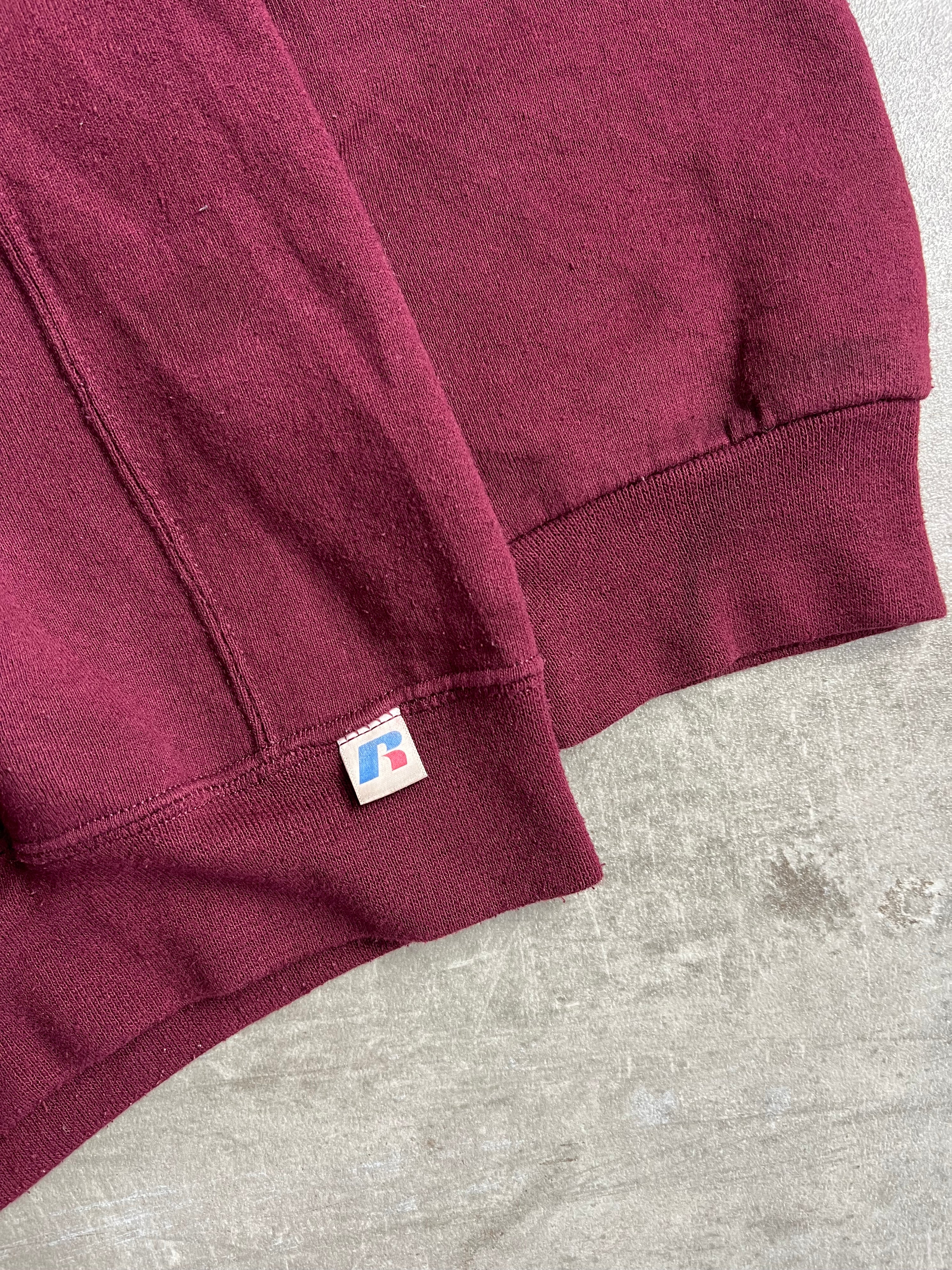 RUSSELL ATHLETIC VINTAGE ZIP HOODIE RED - XL/2XL
