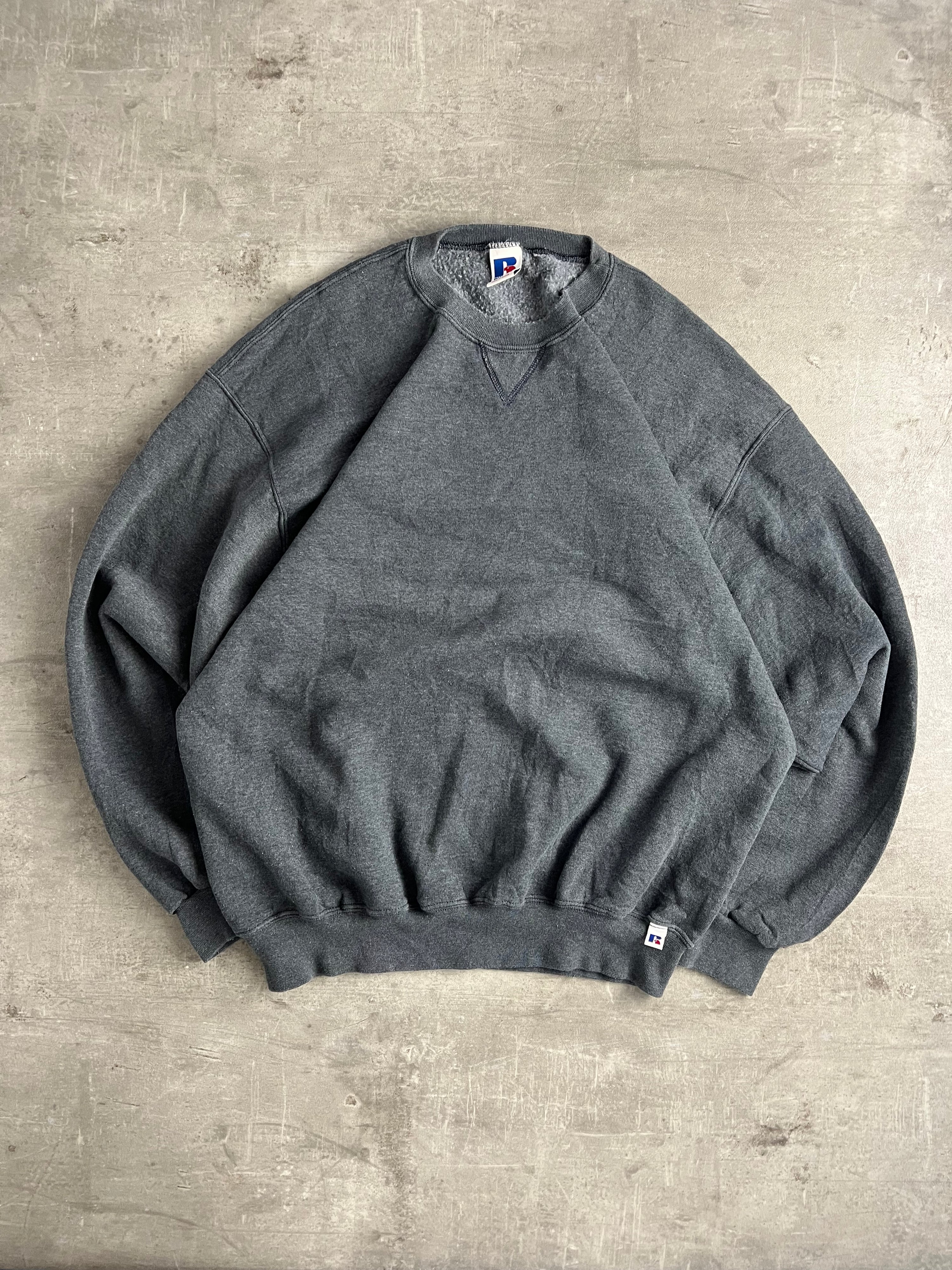 RUSSELL ATHLETIC VINTAGE CREWNECK GREY - XL