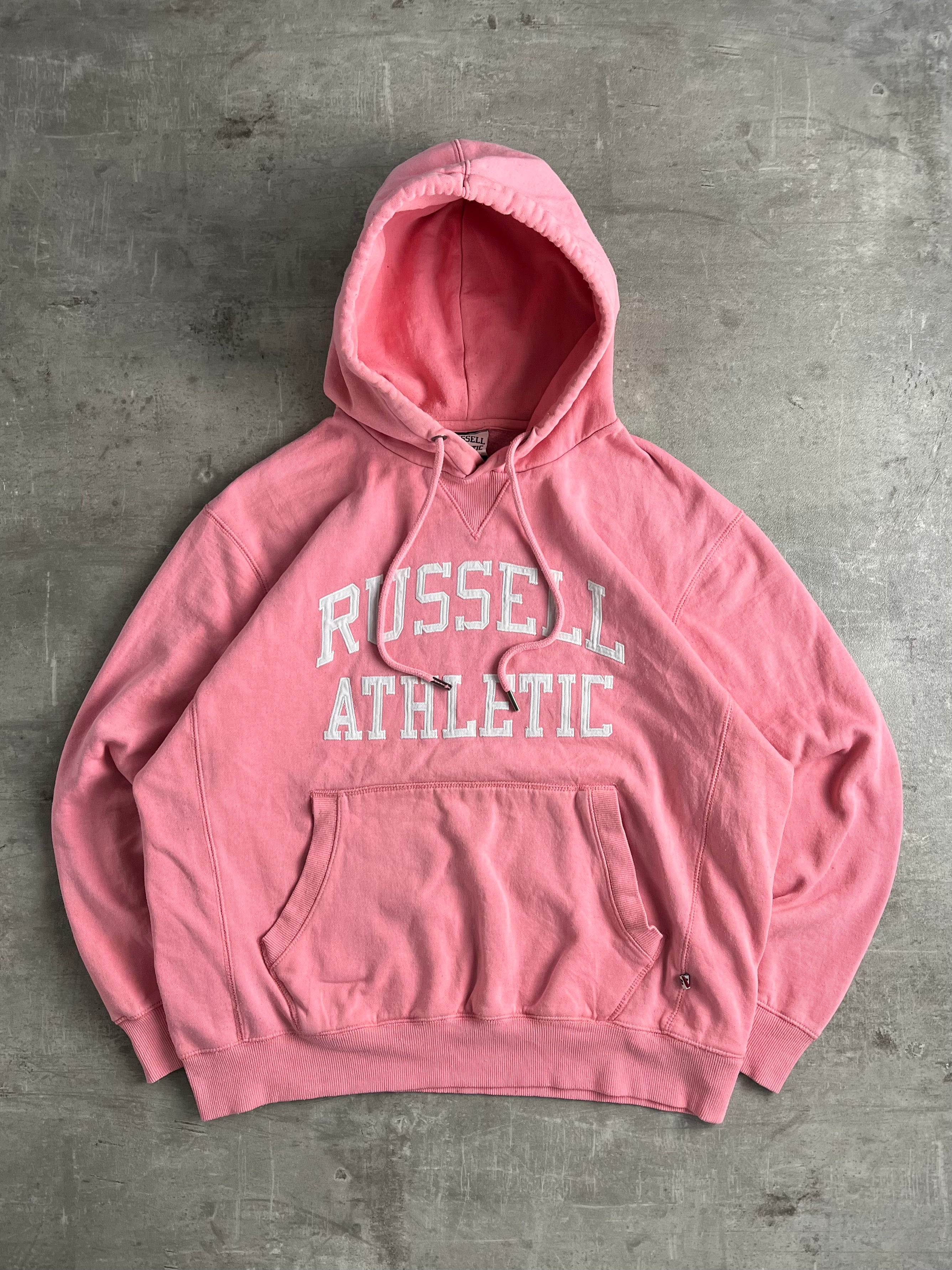 RUSSELL ATHLETIC VINTAGE HOODIE PINK - XL
