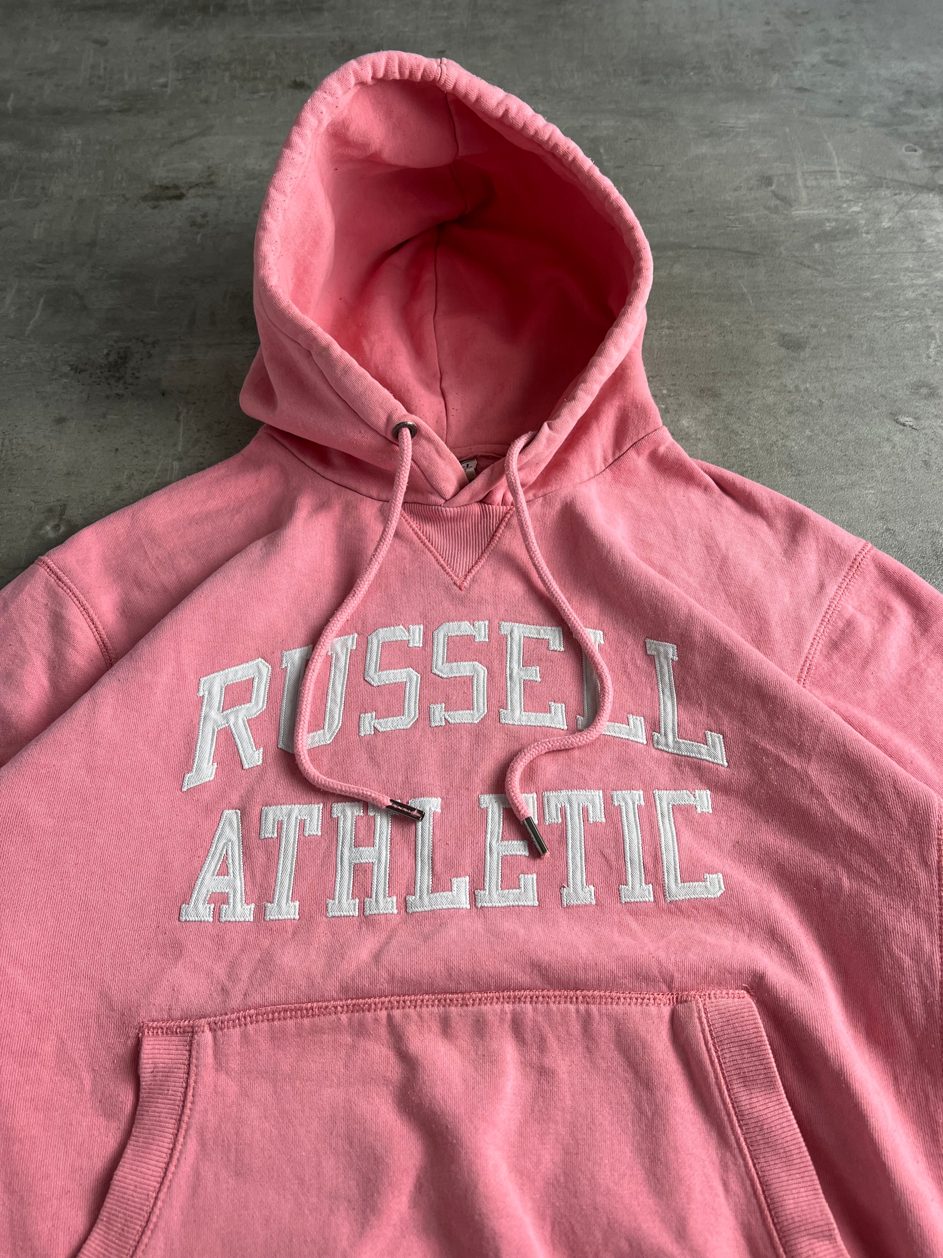 RUSSELL ATHLETIC VINTAGE HOODIE PINK - XL