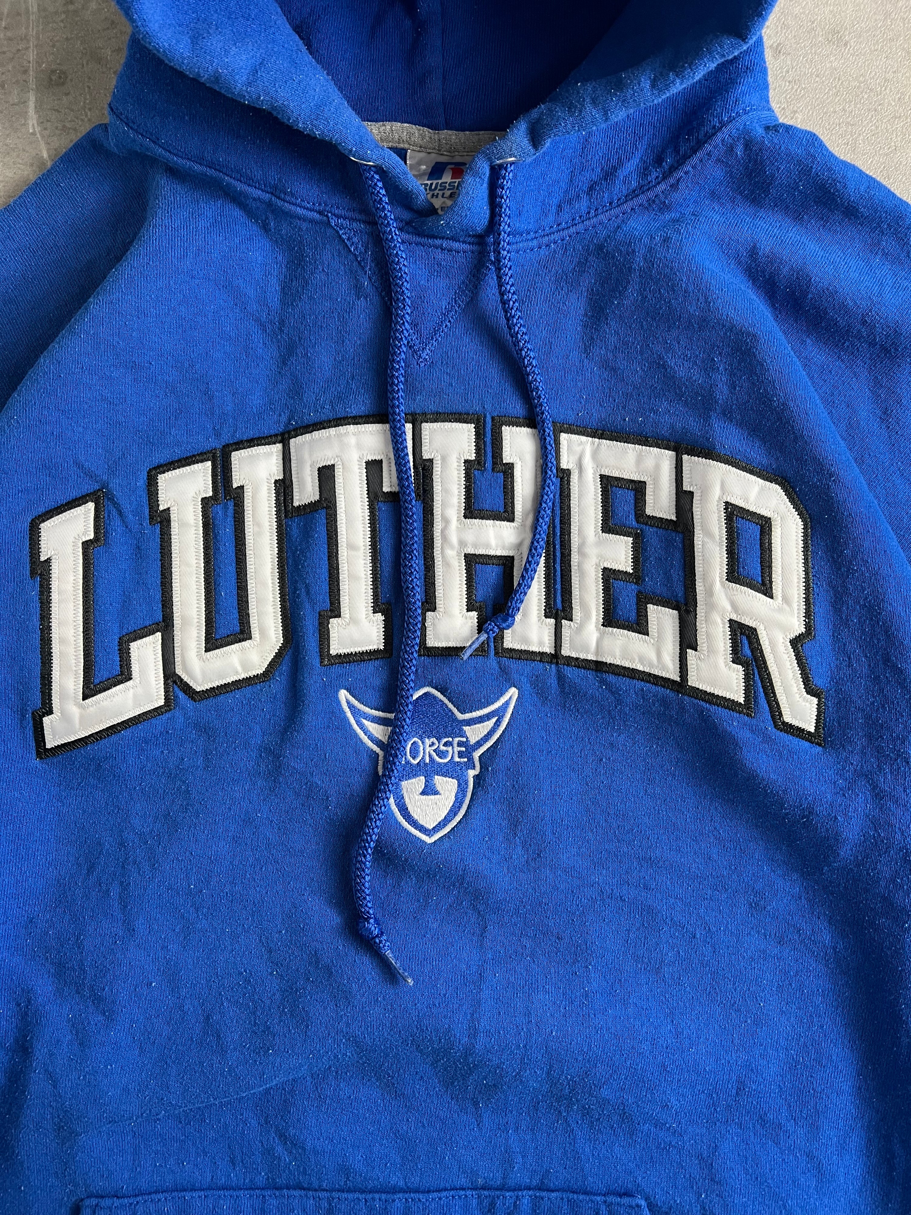 RUSSELL ATHLETIC VINTAGE HOODIE BLUE LUTHER - XXL