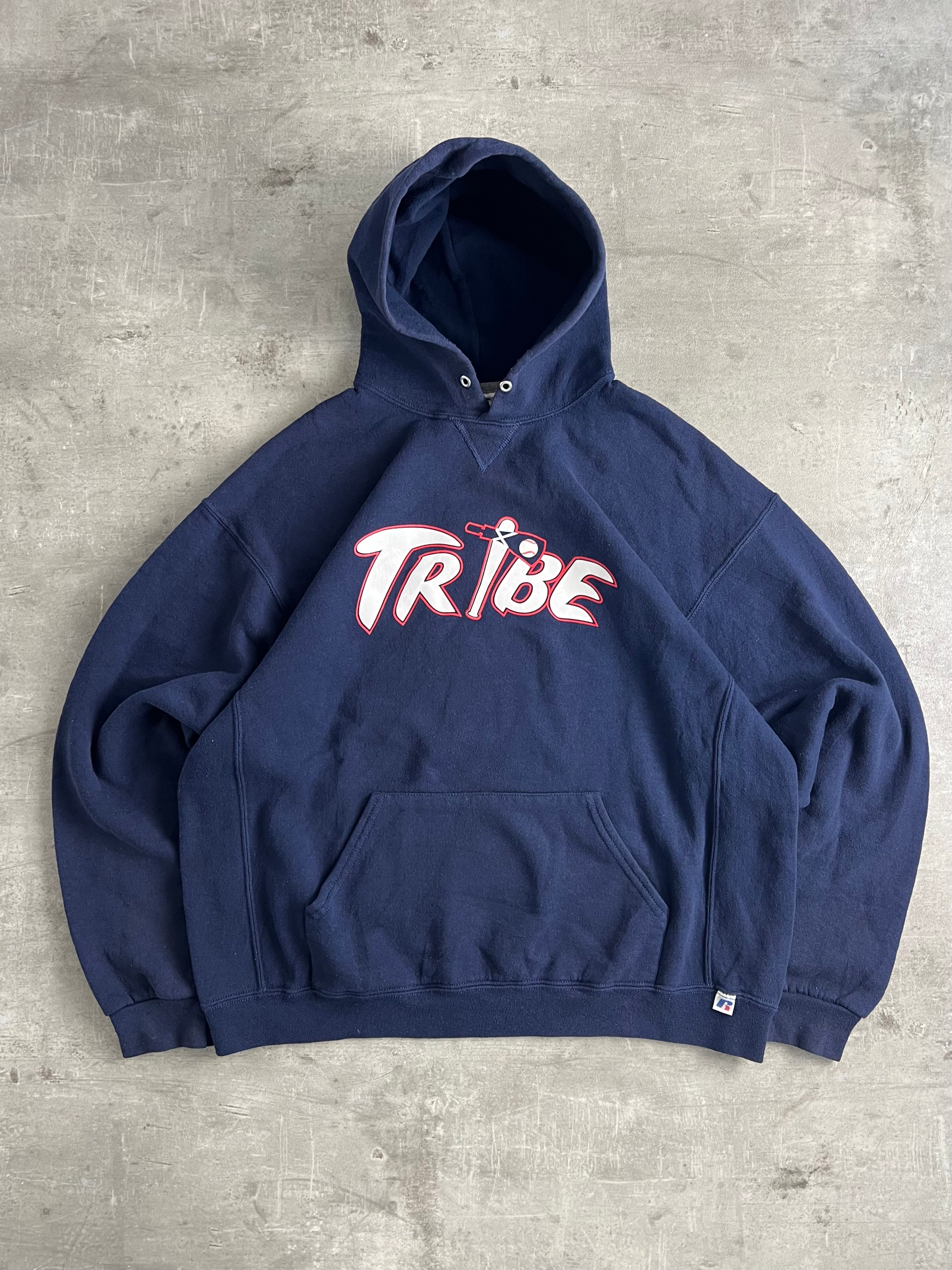 RUSSELL ATHLETIC VINTAGE HOODIE BLUE TRIBE - XL