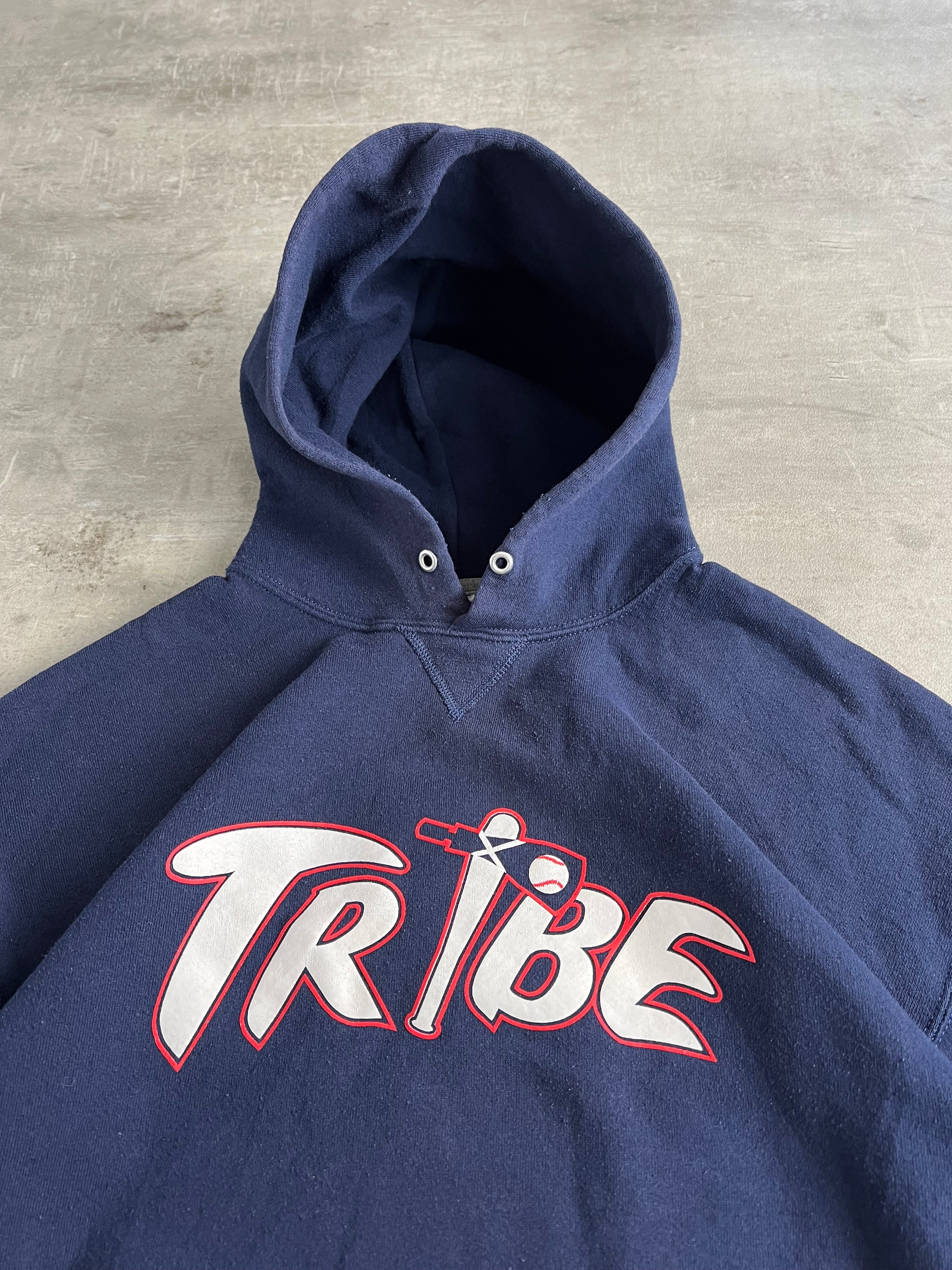 RUSSELL ATHLETIC VINTAGE HOODIE BLUE TRIBE - XL
