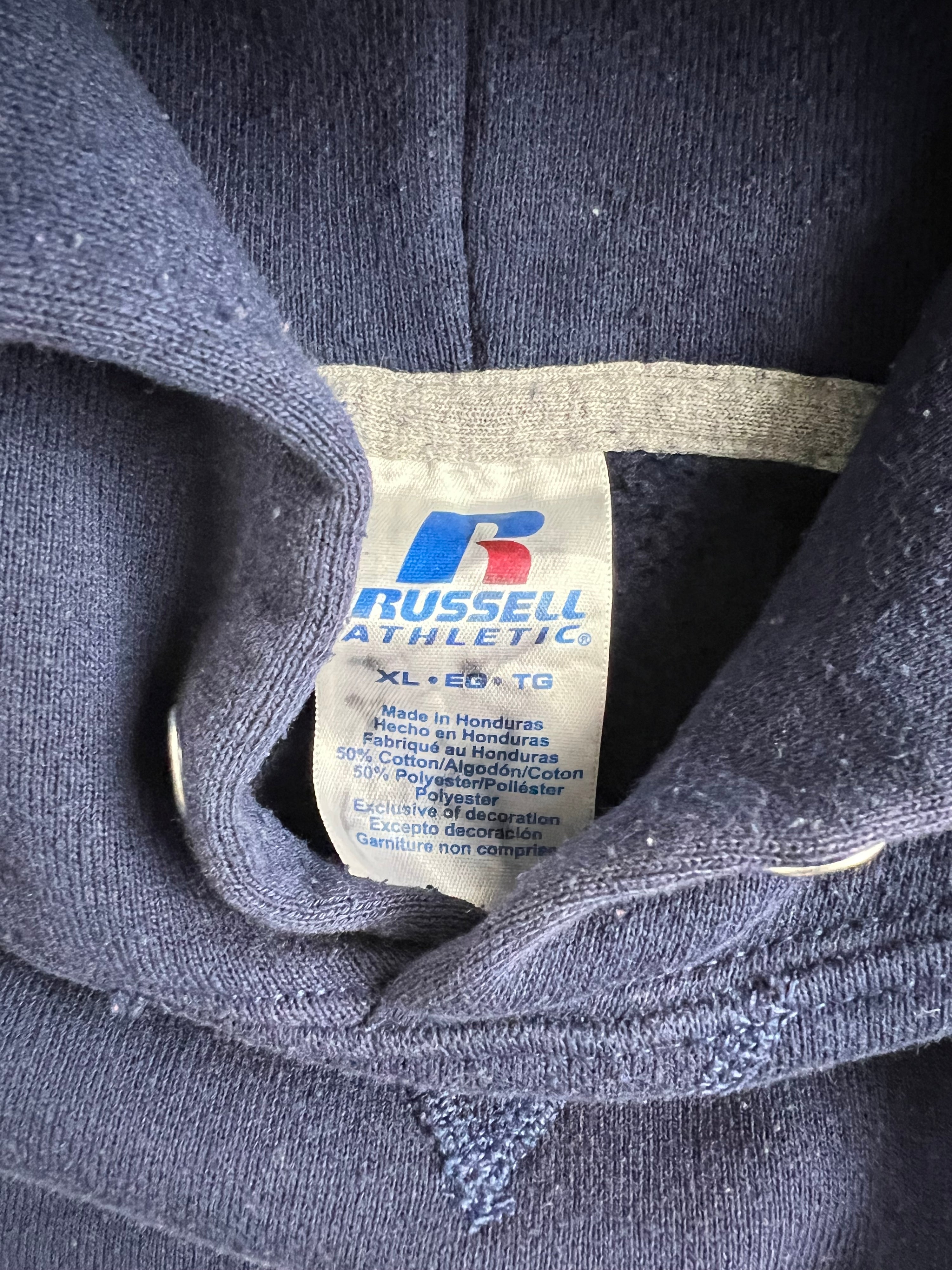 RUSSELL ATHLETIC VINTAGE HOODIE BLUE TRIBE - XL