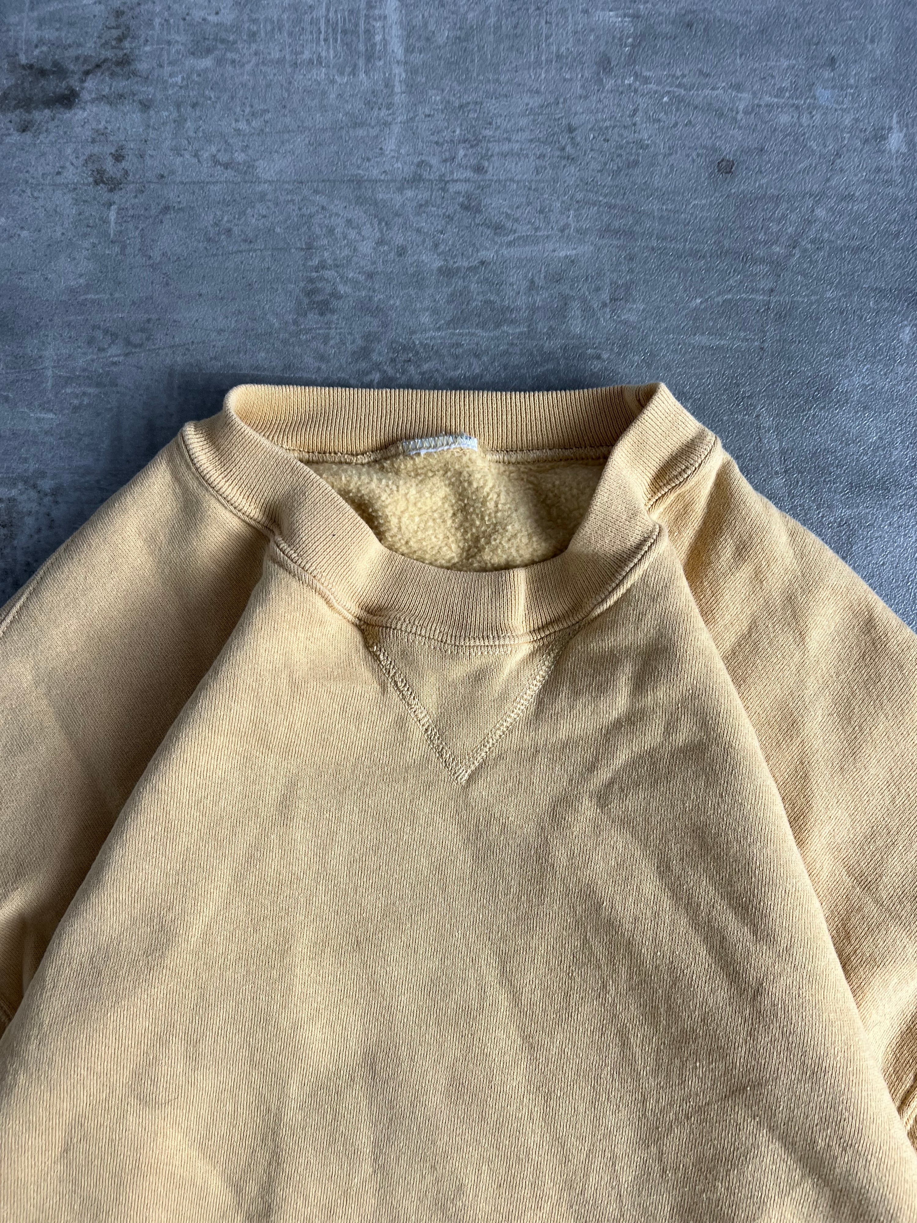 RUSSELL ATHLETIC VINTAGE CREWNECK SUNFADE YELLOW - M/L