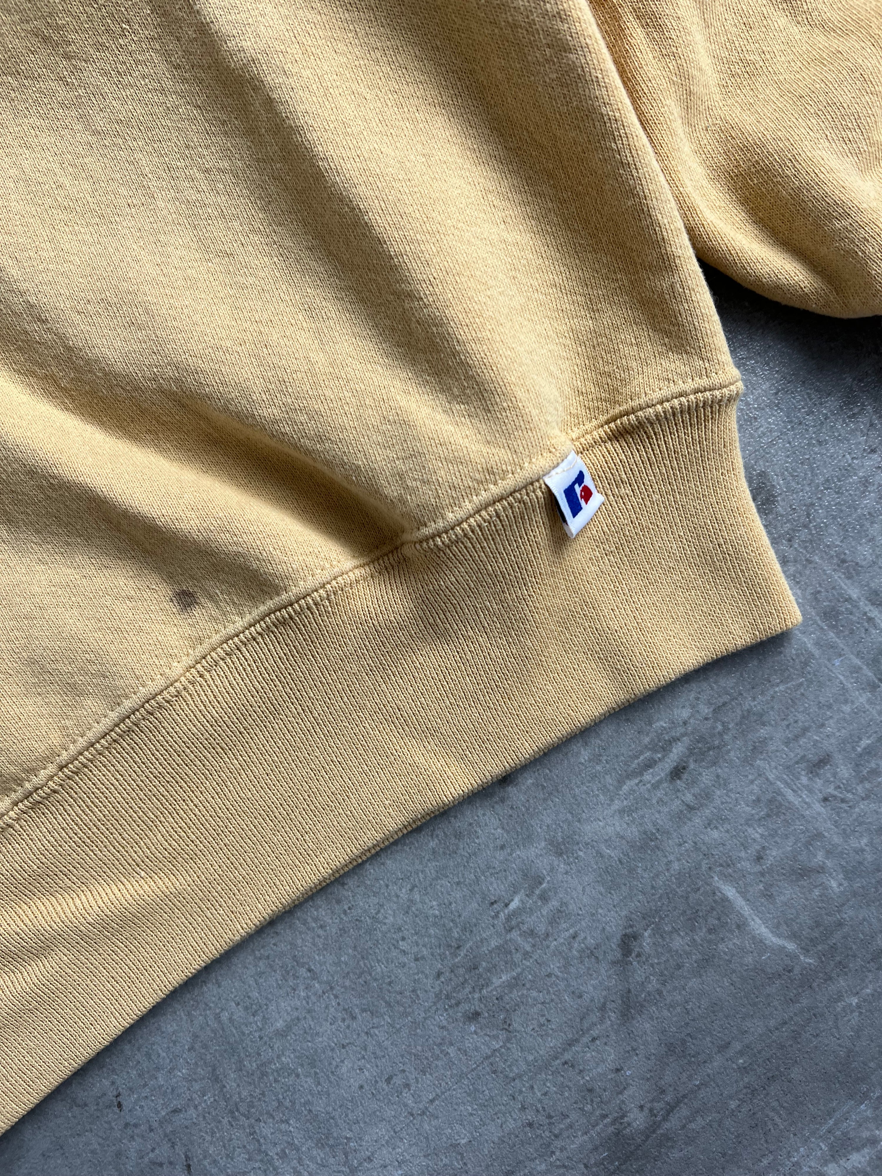 RUSSELL ATHLETIC VINTAGE CREWNECK SUNFADE YELLOW - M/L
