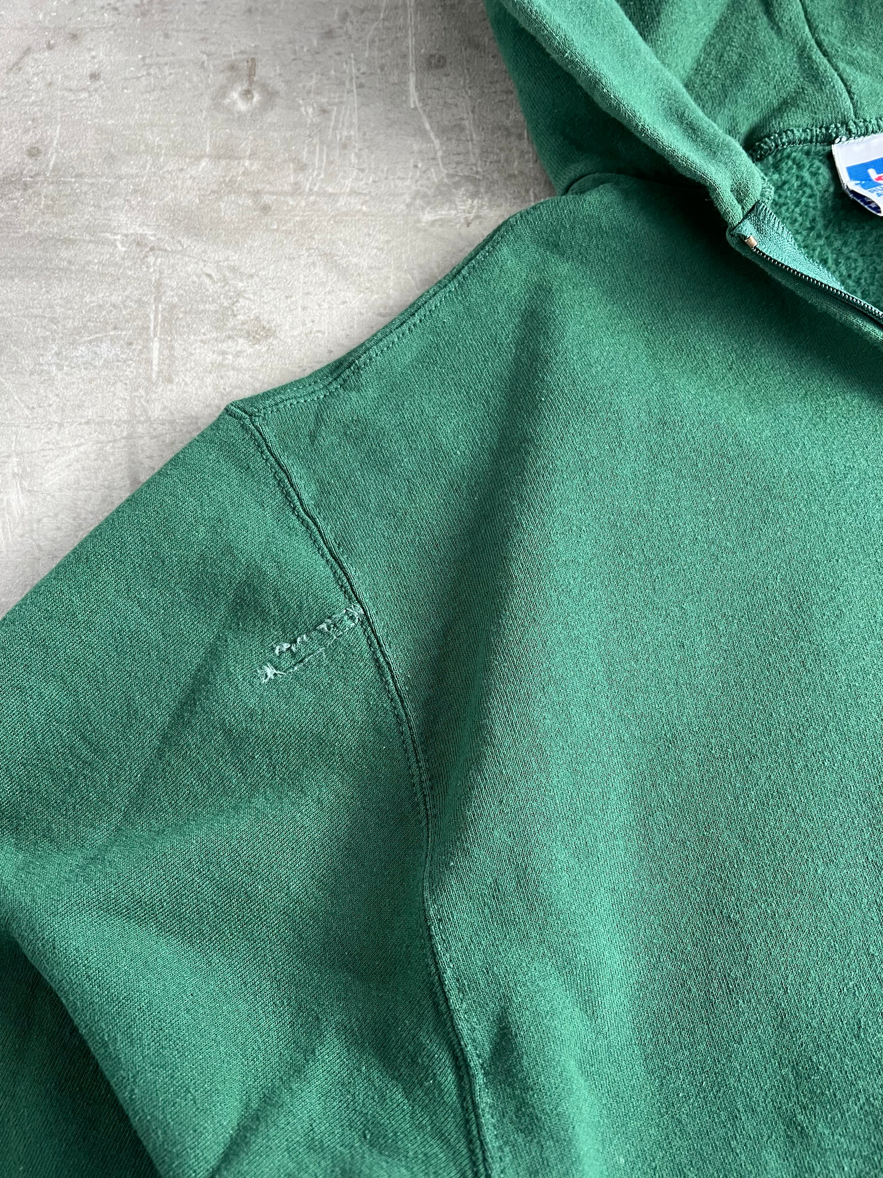 RUSSELL ATHLETIC VINTAGE ZIP HOODIE GREEN - M
