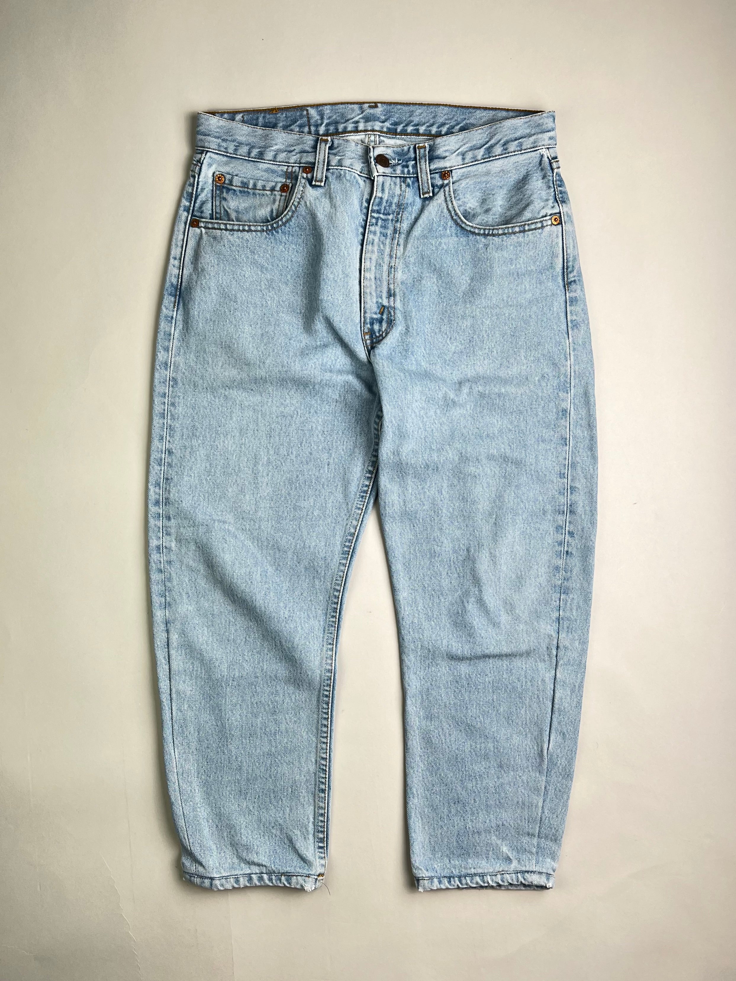 LEVIS 505 VINTAGE JEANS LIGHT WASH MADE IN ITALY - W31