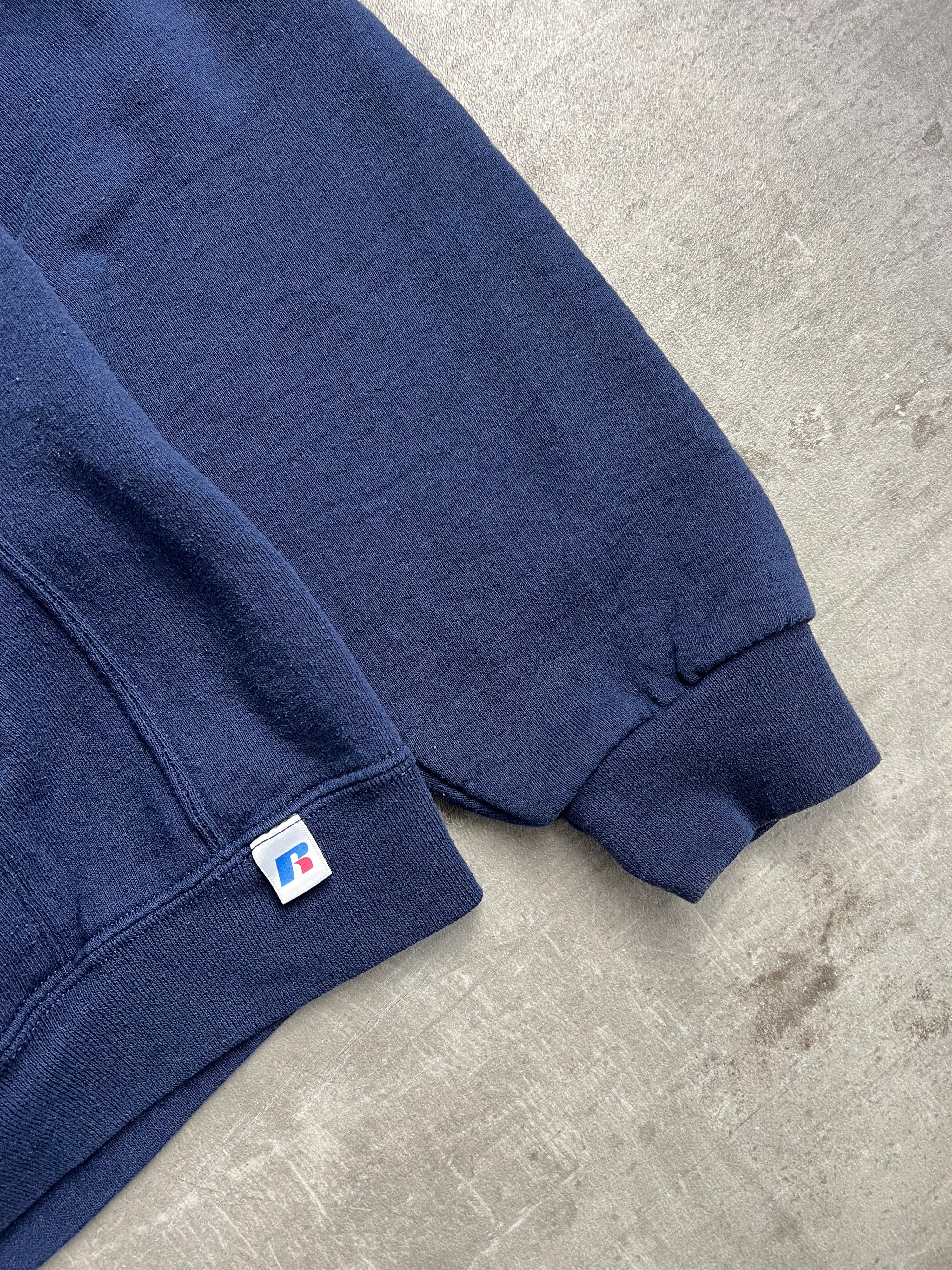 RUSSELL ATHLETIC VINTAGE HOODIE BLUE PINNACLE SOCCER - XL
