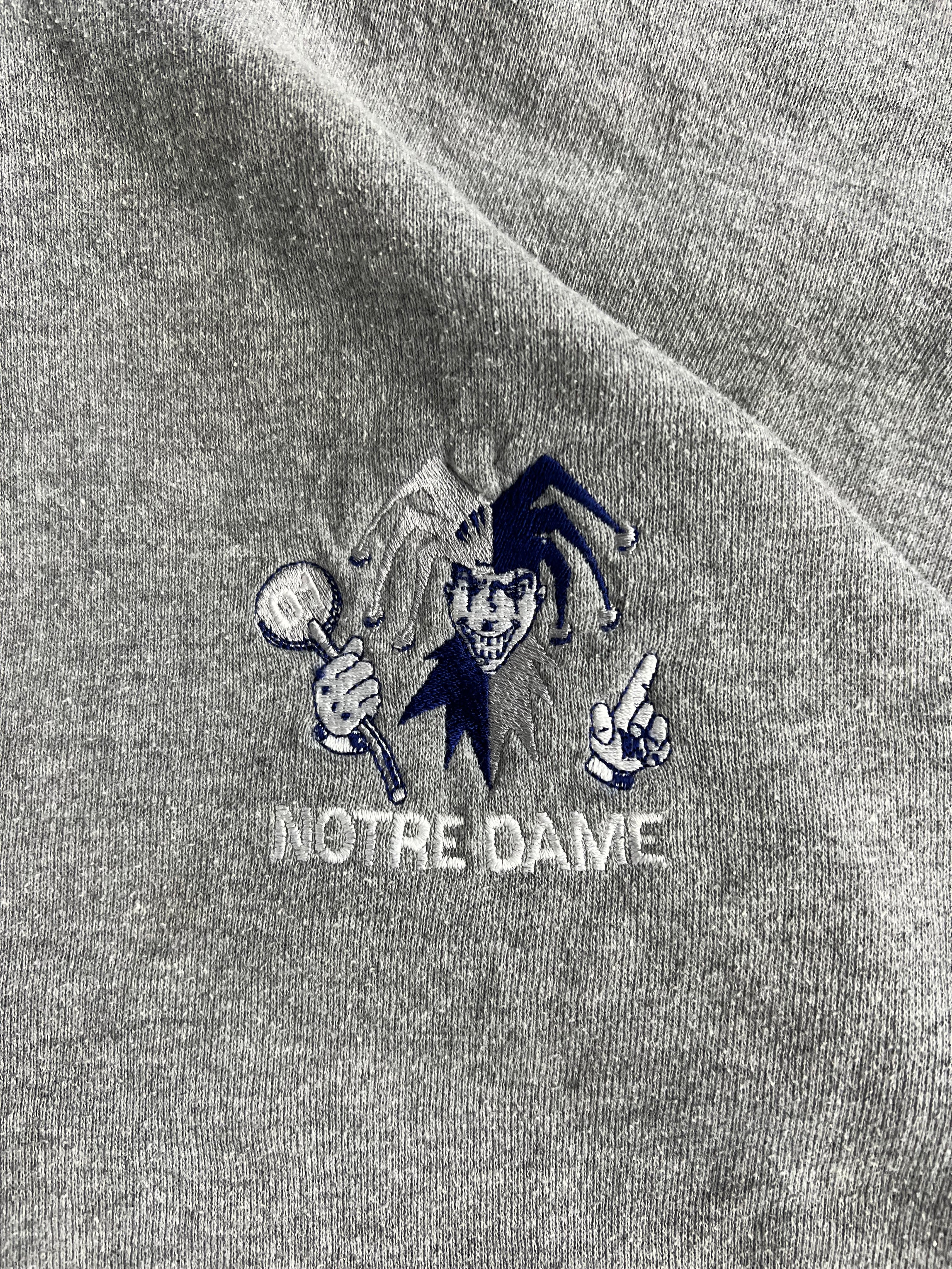 RUSSELL ATHLETIC VINTAGE HOODIE GREY NOTRE DAME - 3XL