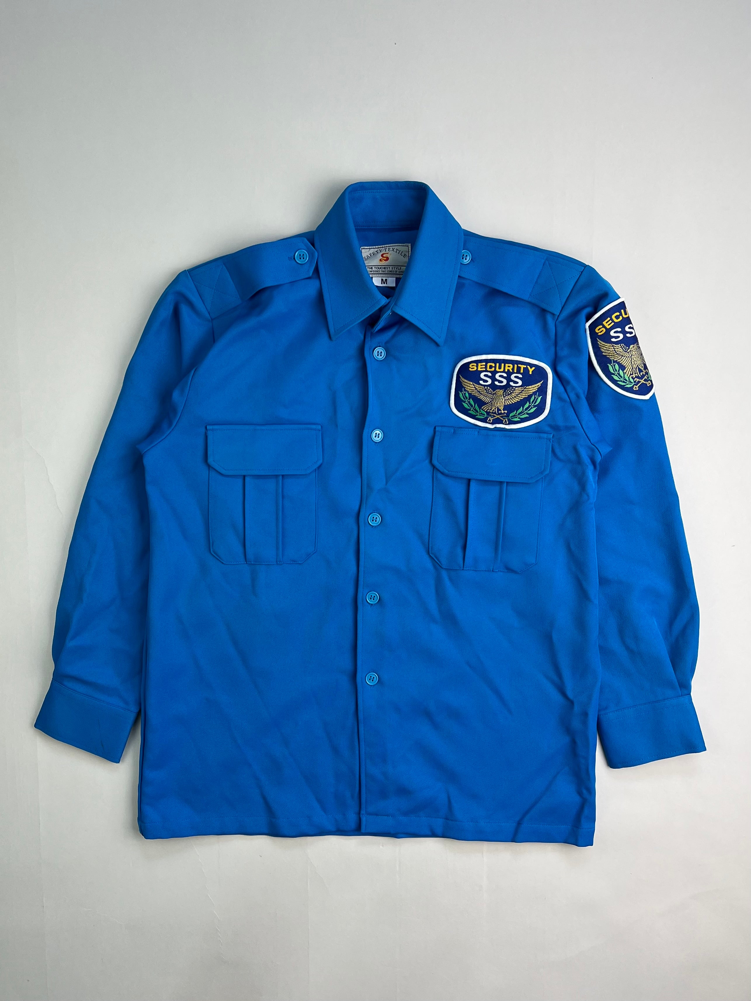 VINTAGE SECURITY WORK SHIRT BLUE - M