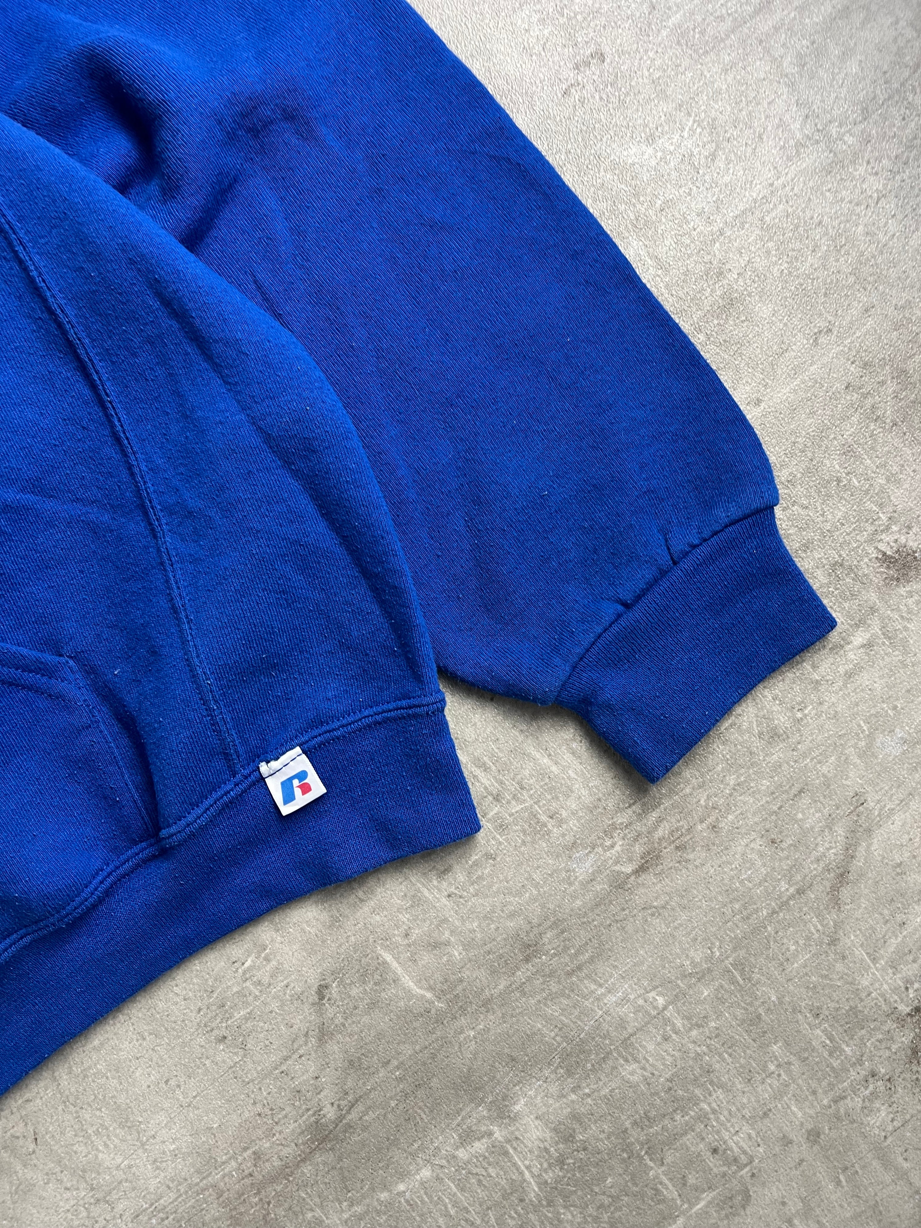 RUSSELL ATHLETIC VINTAGE HOODIE BLUE DELAWARE UNIVERSITY - XL