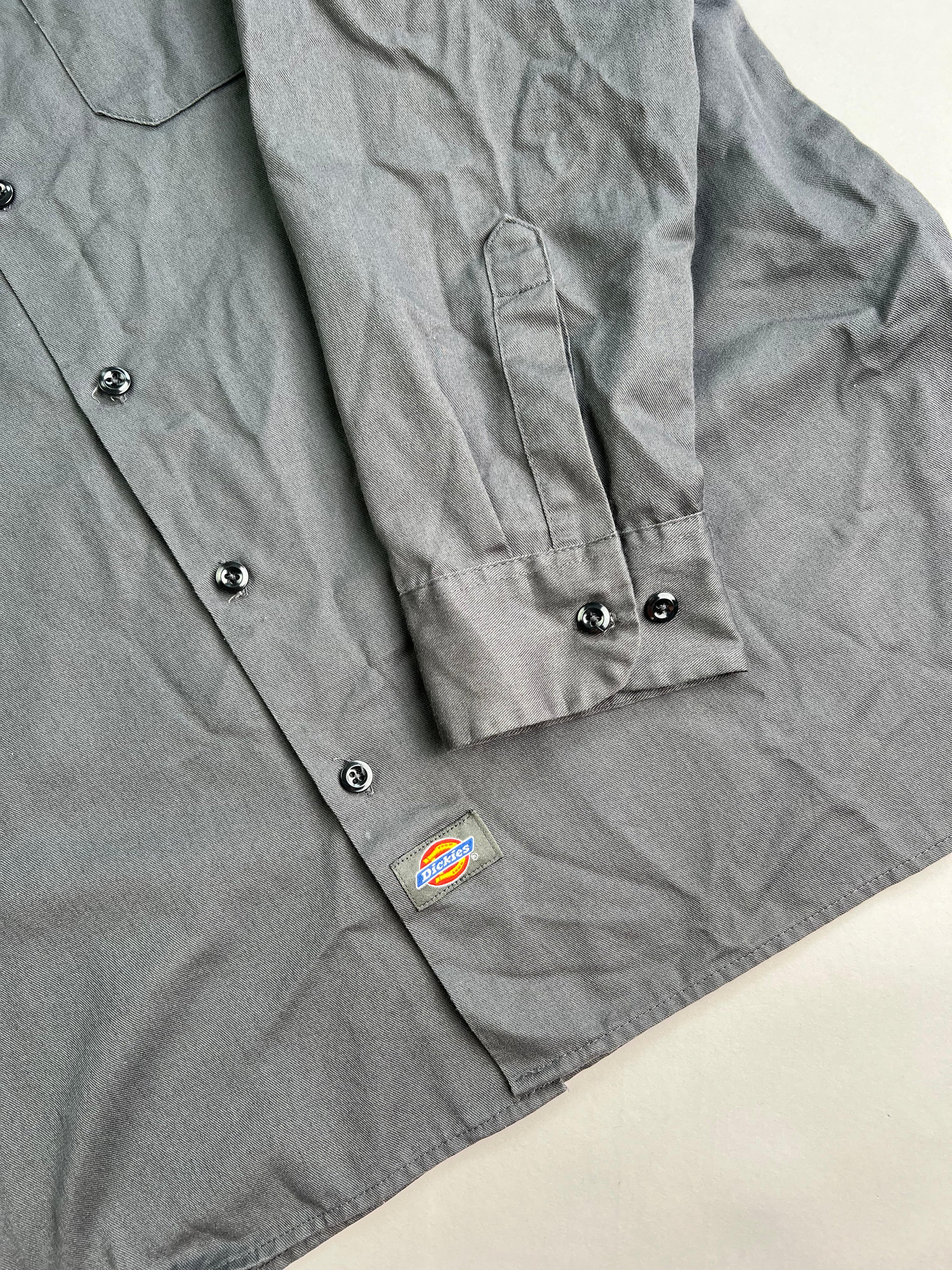 VINTAGE DICKIES WORK SHIRT GRAY - L