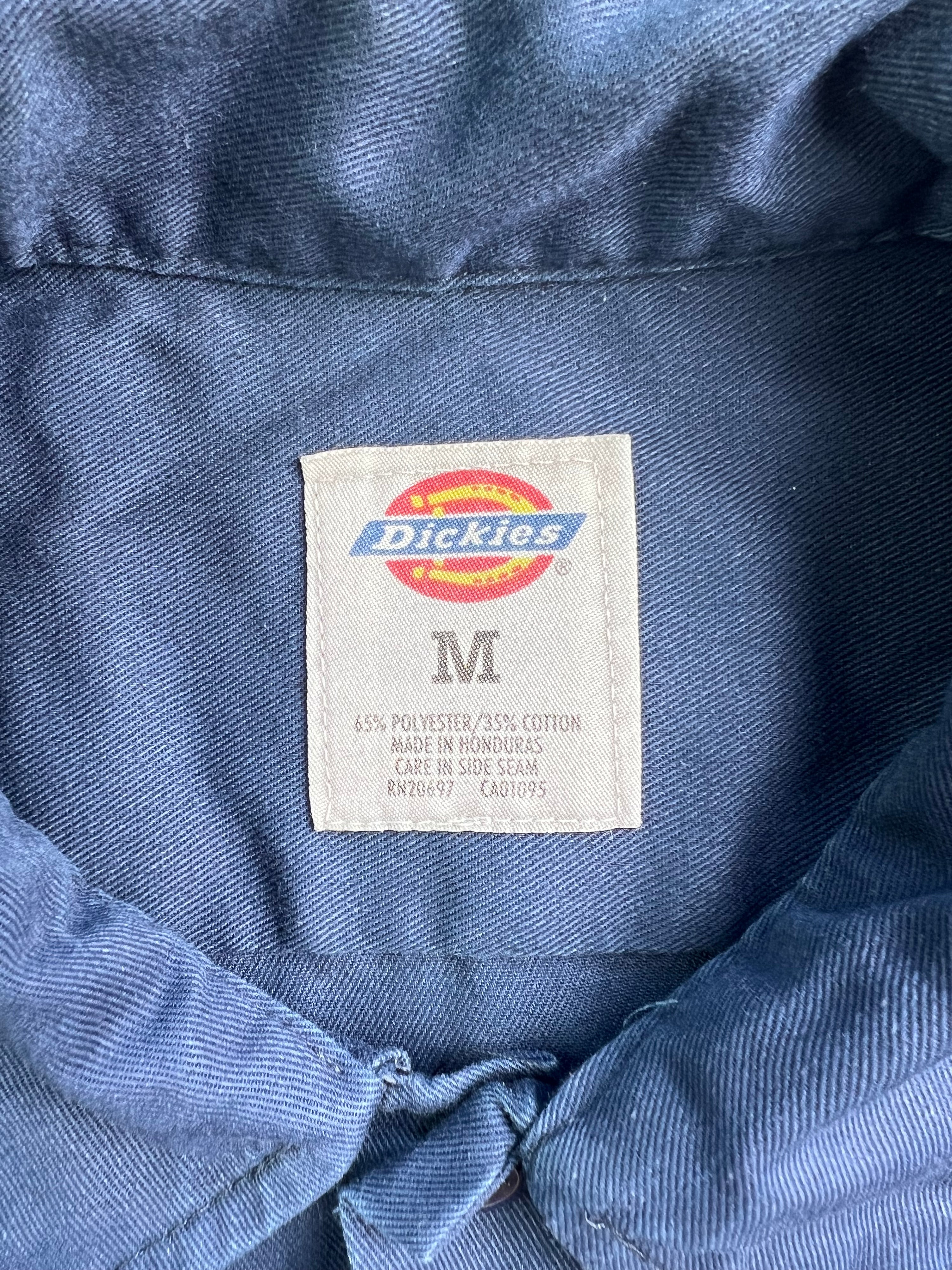 VINTAGE DICKIES WORK SHIRT NAVY BLUE - M