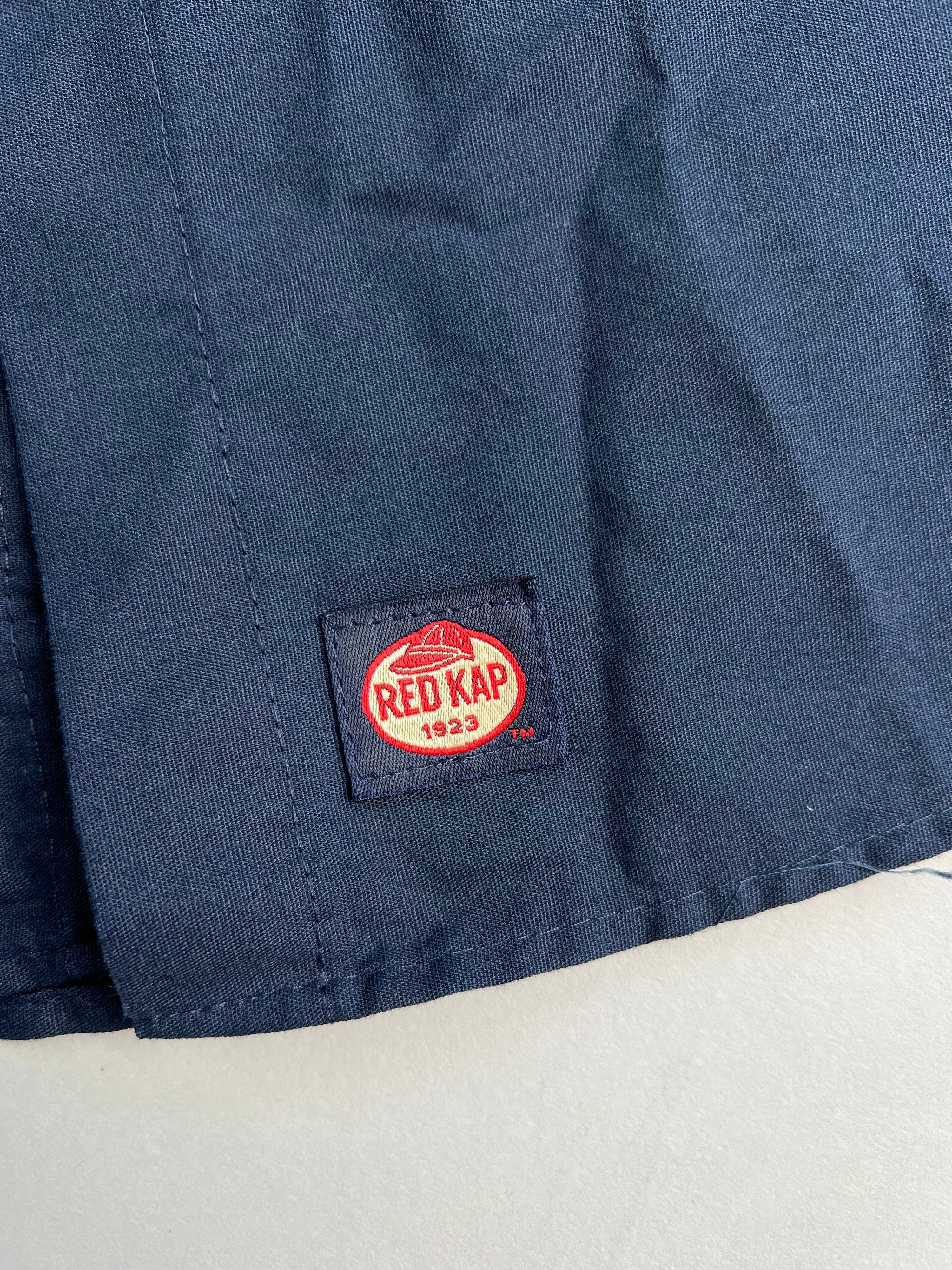 VINTAGE REDKAP WORK SHIRT COLORBLOCK BLUE - L