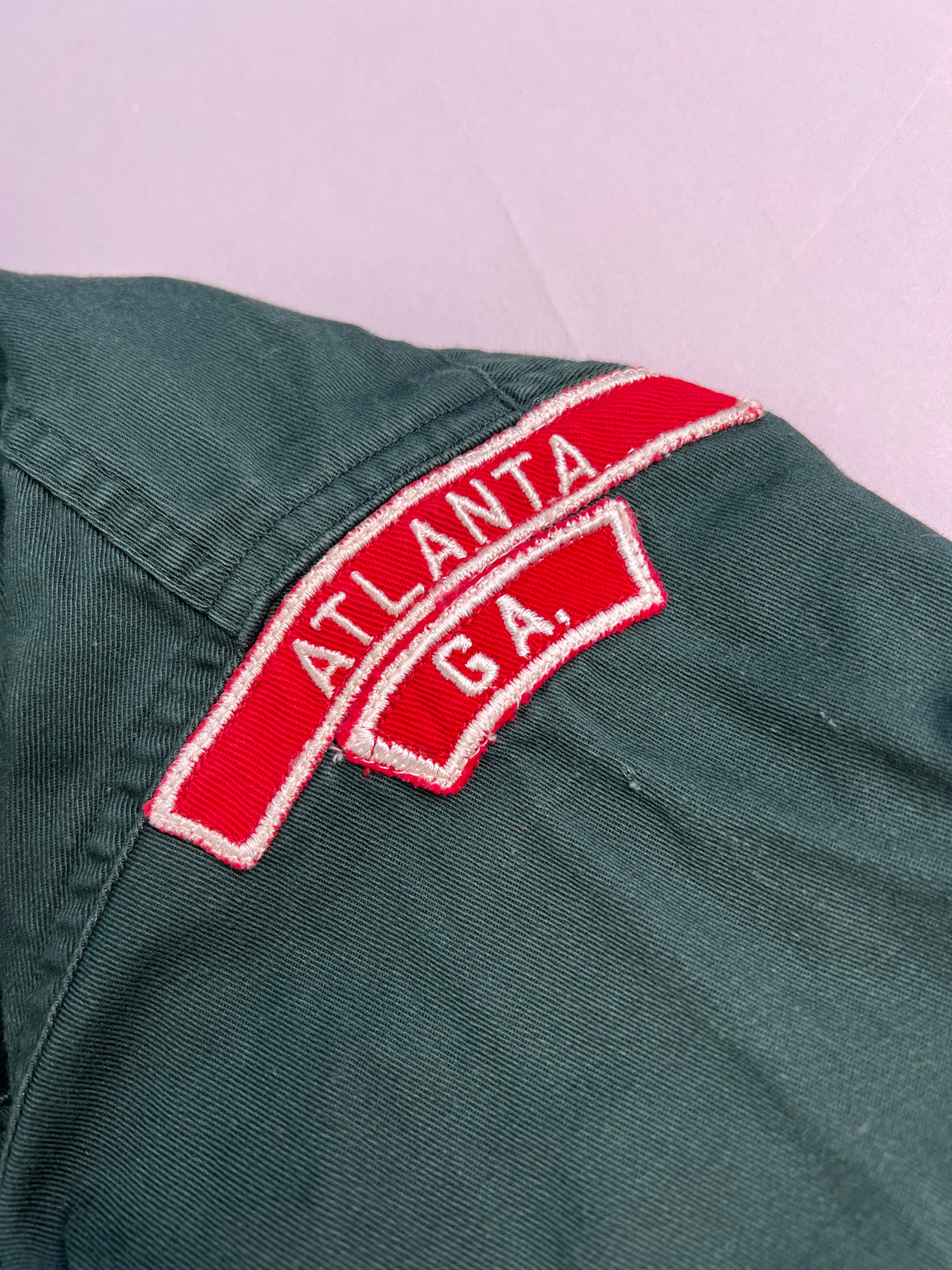 VINTAGE BOY SCOUT OF AMERICA SANFORIZED SHIRT GREEN - XS/S