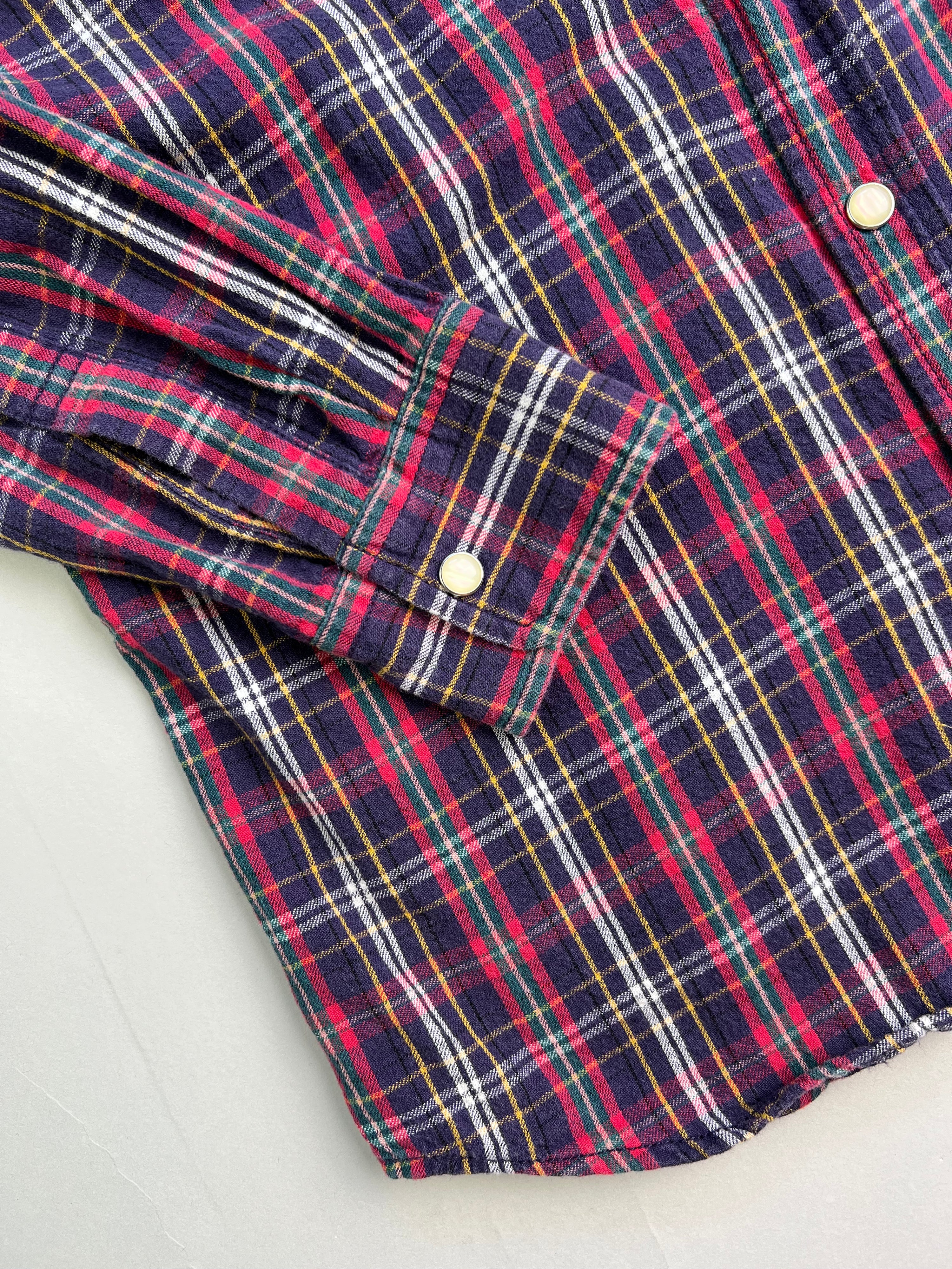 VINTAGE DICKIES CHECKERED WORK SHIRT RED - M
