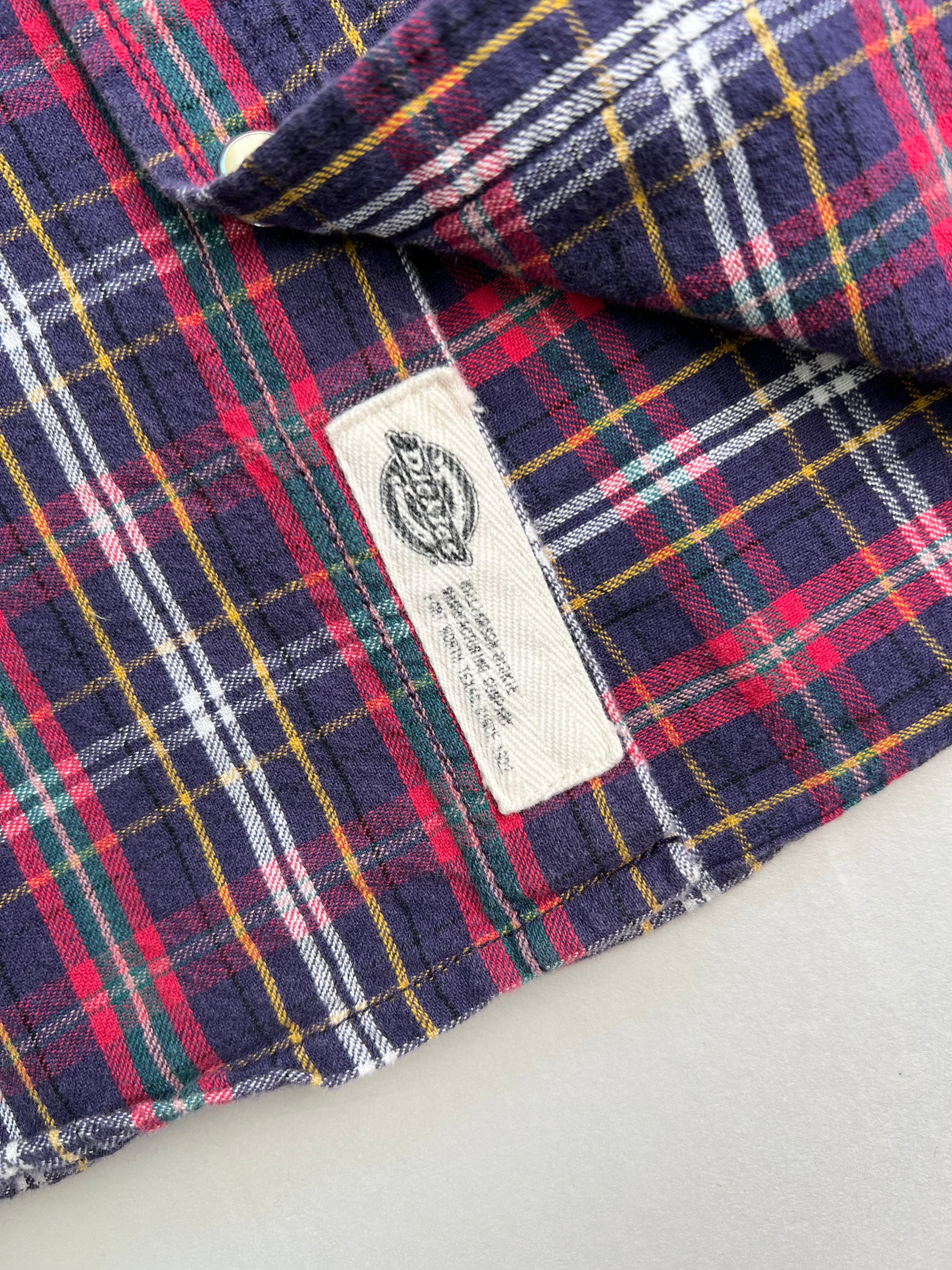 VINTAGE DICKIES CHECKERED WORK SHIRT RED - M