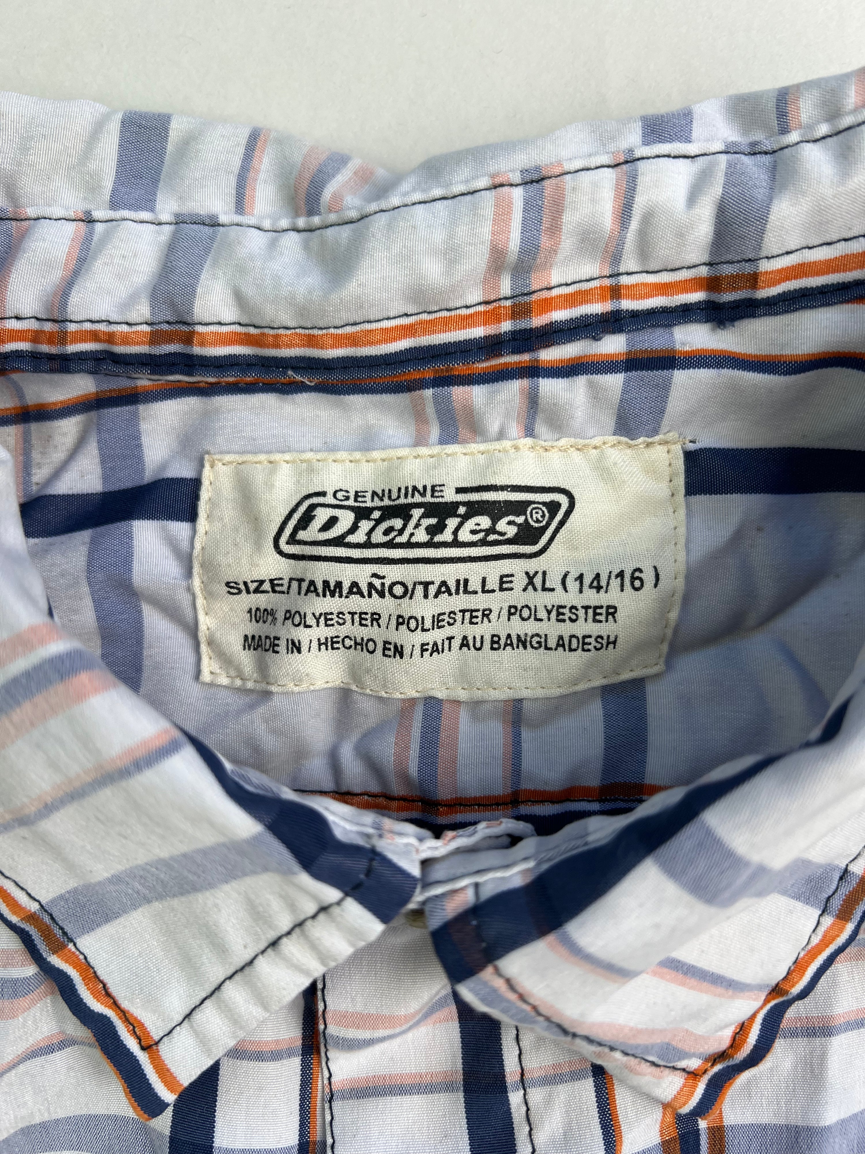 VINTAGE DICKIES CHECKERED WORK SHIRT - XL