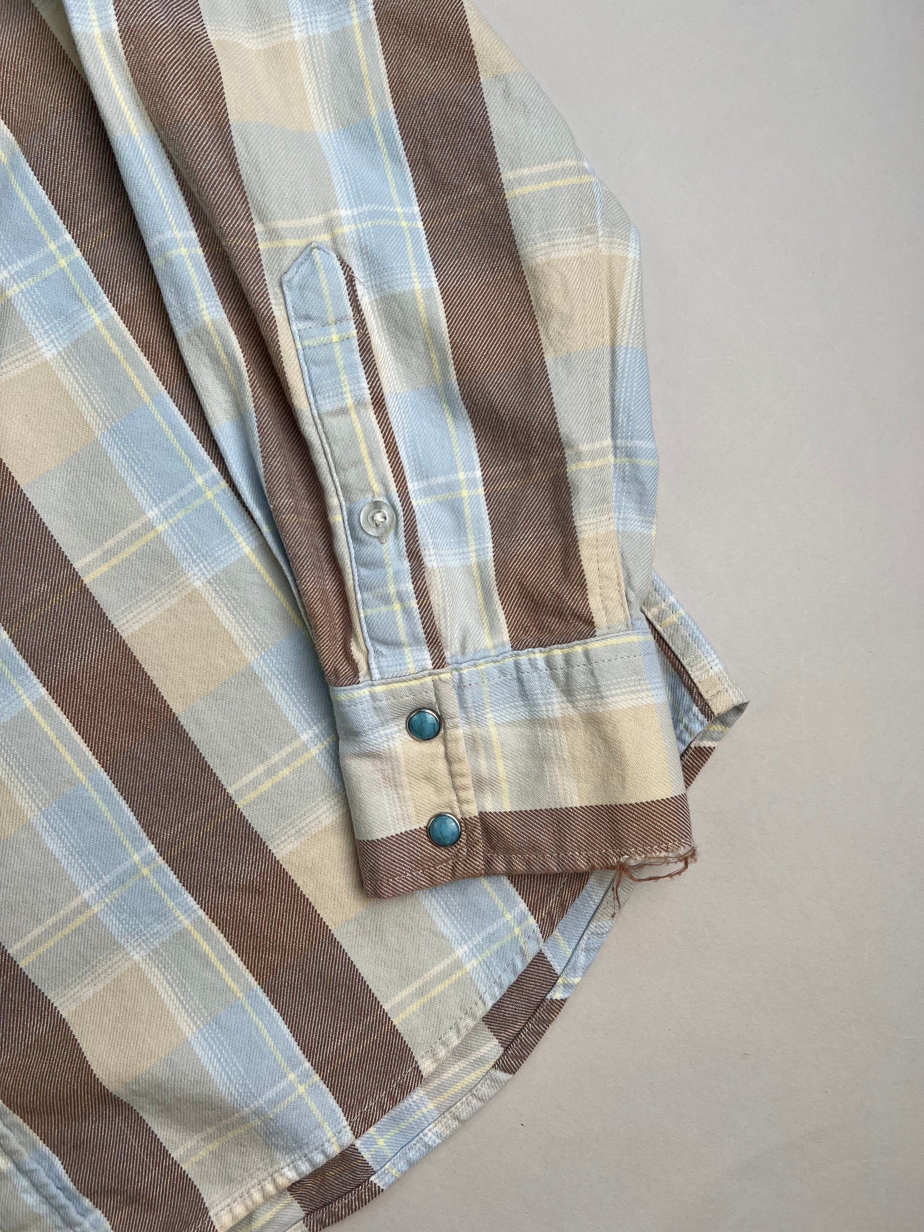 VINTAGE BODYGLOVE CHECKERED WORK SHIRT - L