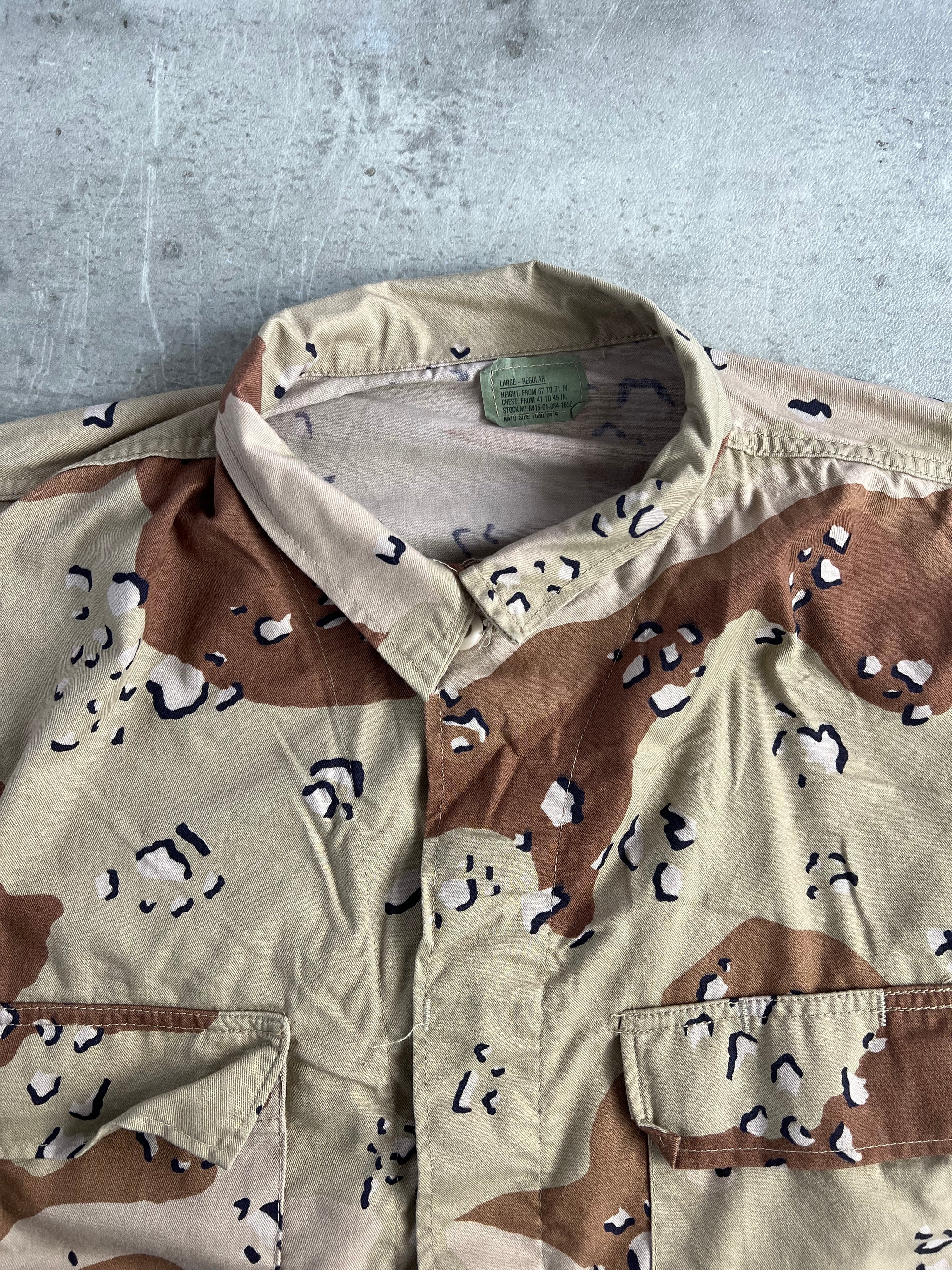 FIELD JACKET BDU US ARMY DESERT CAMO CHOCOLATE CHIP - L