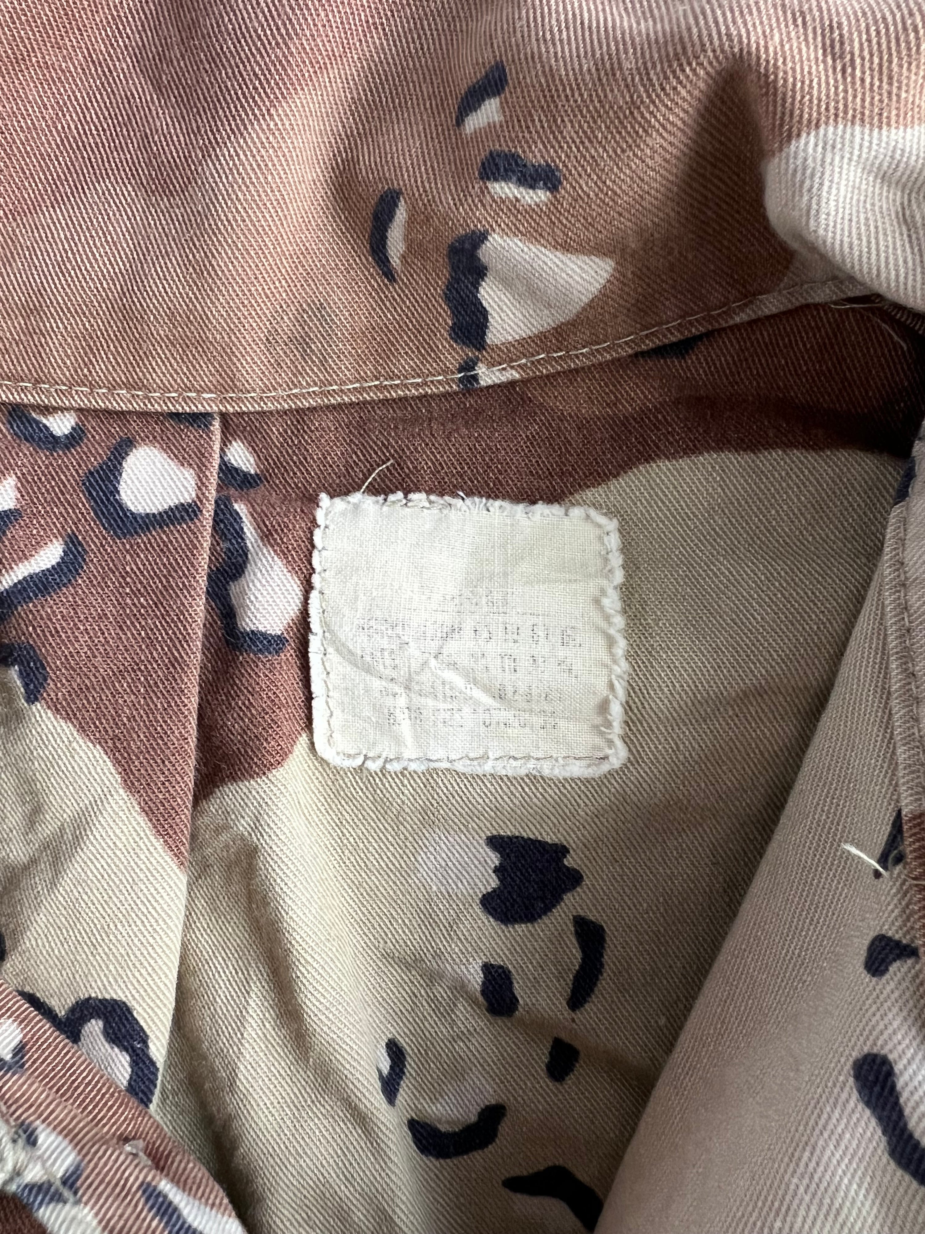 FIELD JACKET BDU US ARMY DESERT CAMO CHOCOLATE CHIP 1981 - S/M