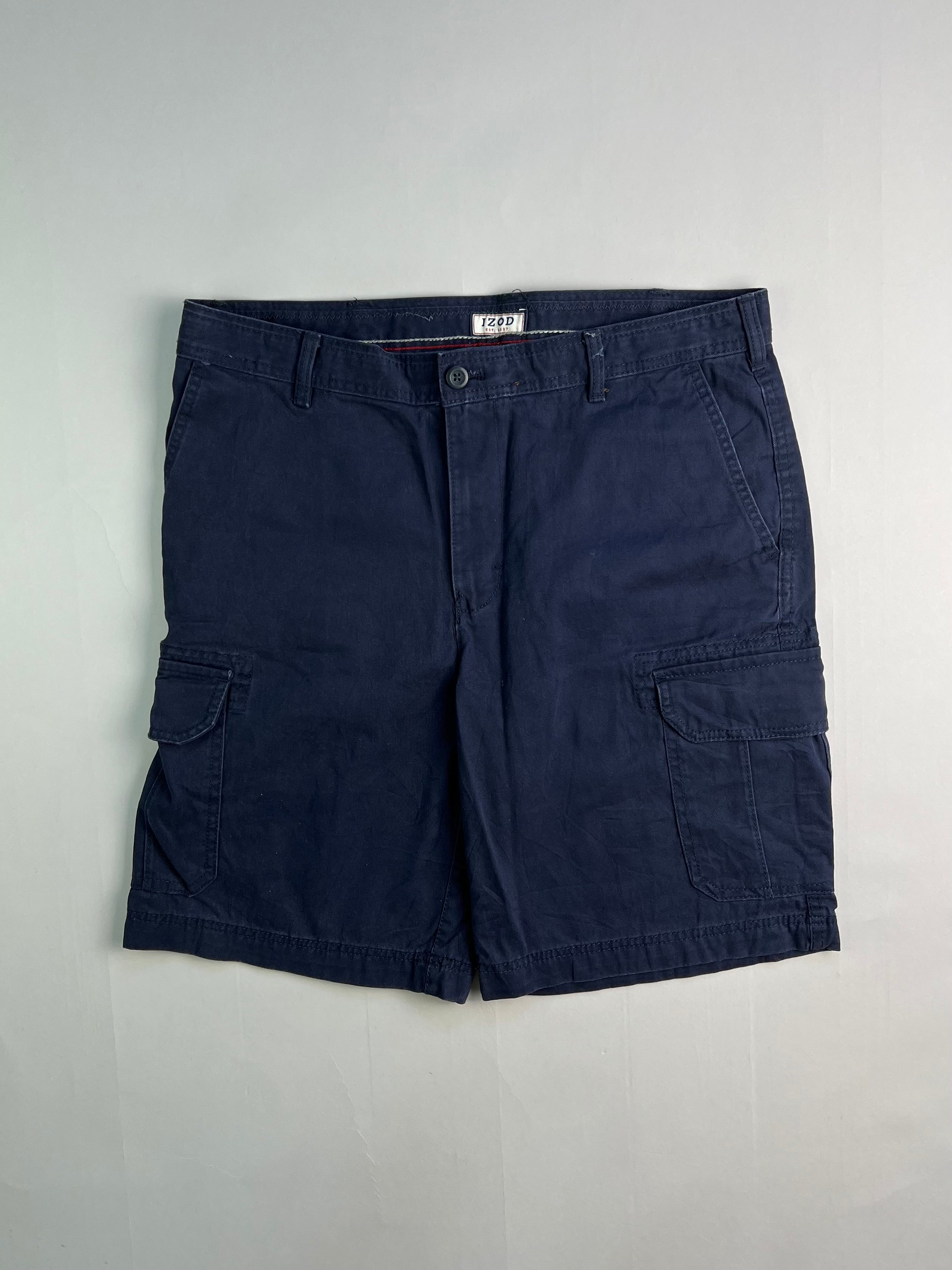 IZOD CARGO SHORTS BLUE - W34