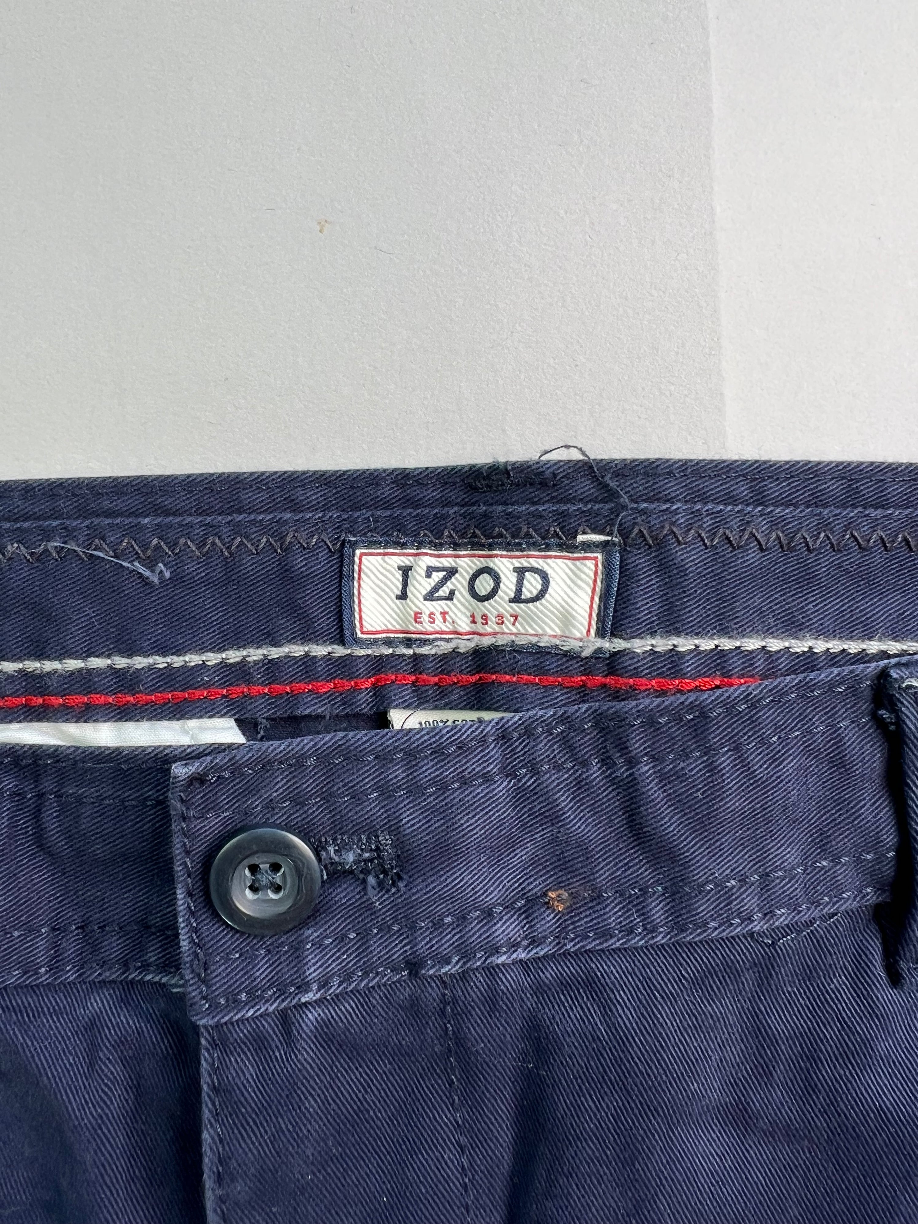 IZOD CARGO SHORTS BLUE - W34