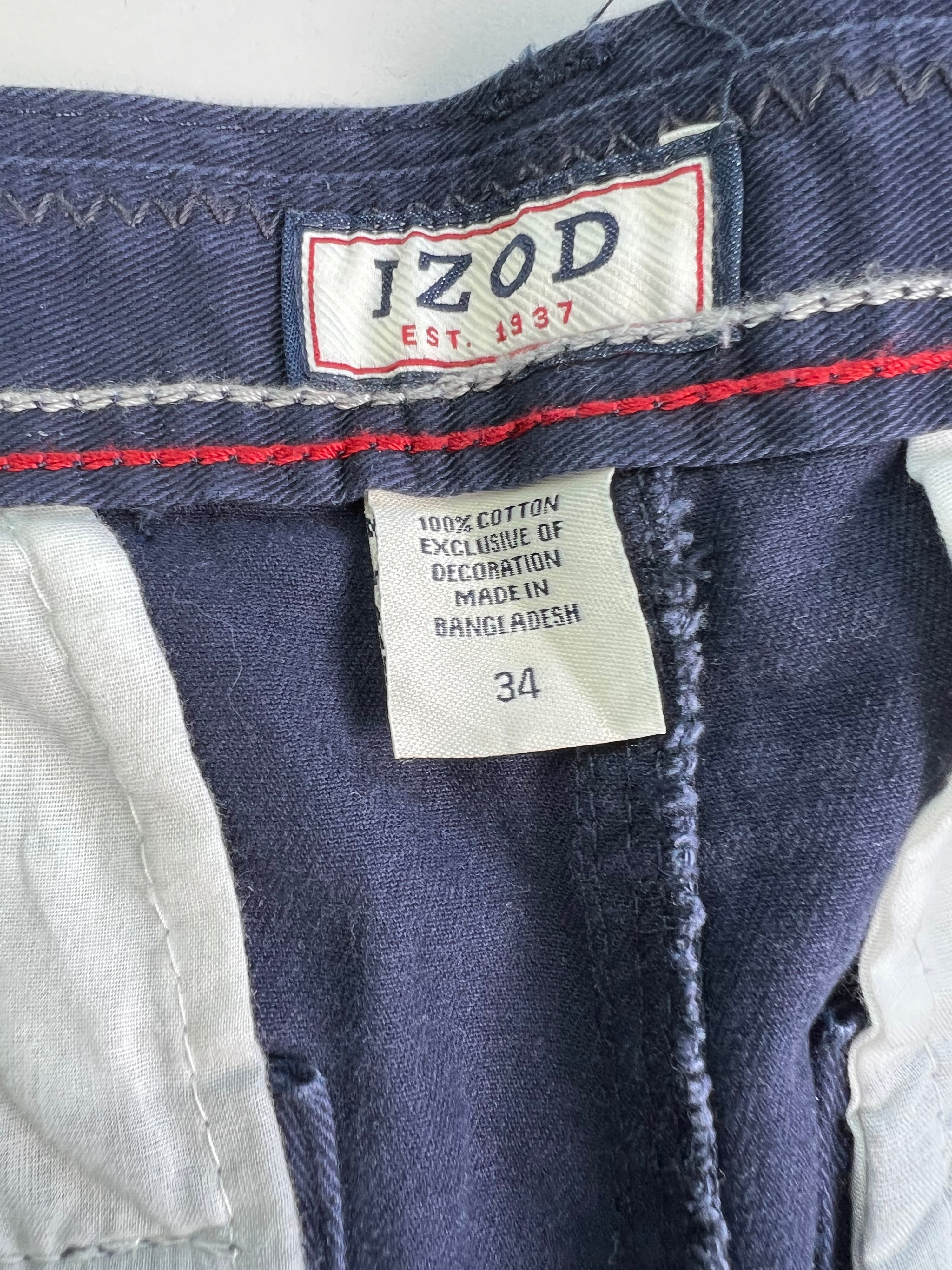 IZOD CARGO SHORTS BLUE - W34