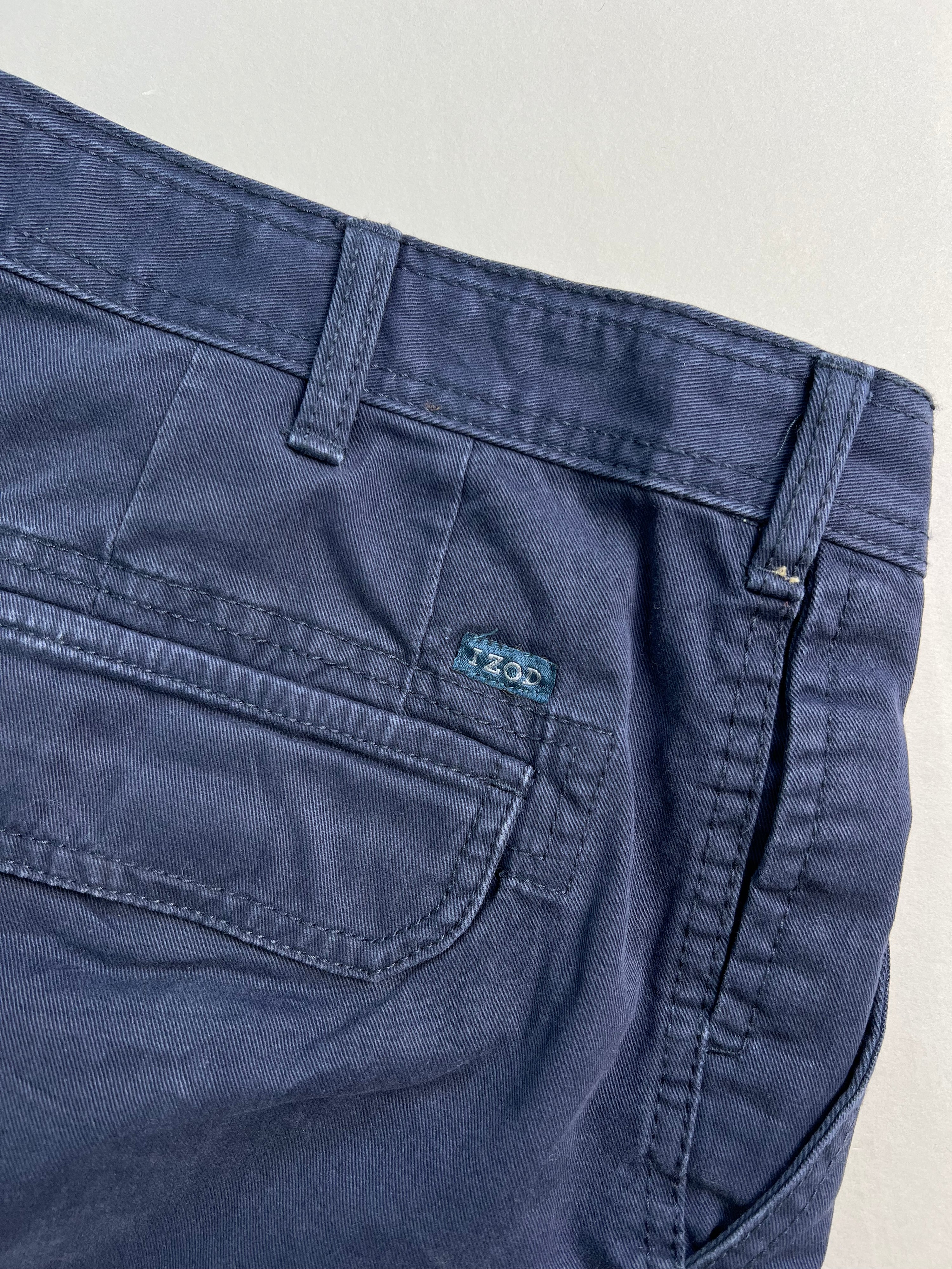 IZOD CARGO SHORTS BLUE - W34