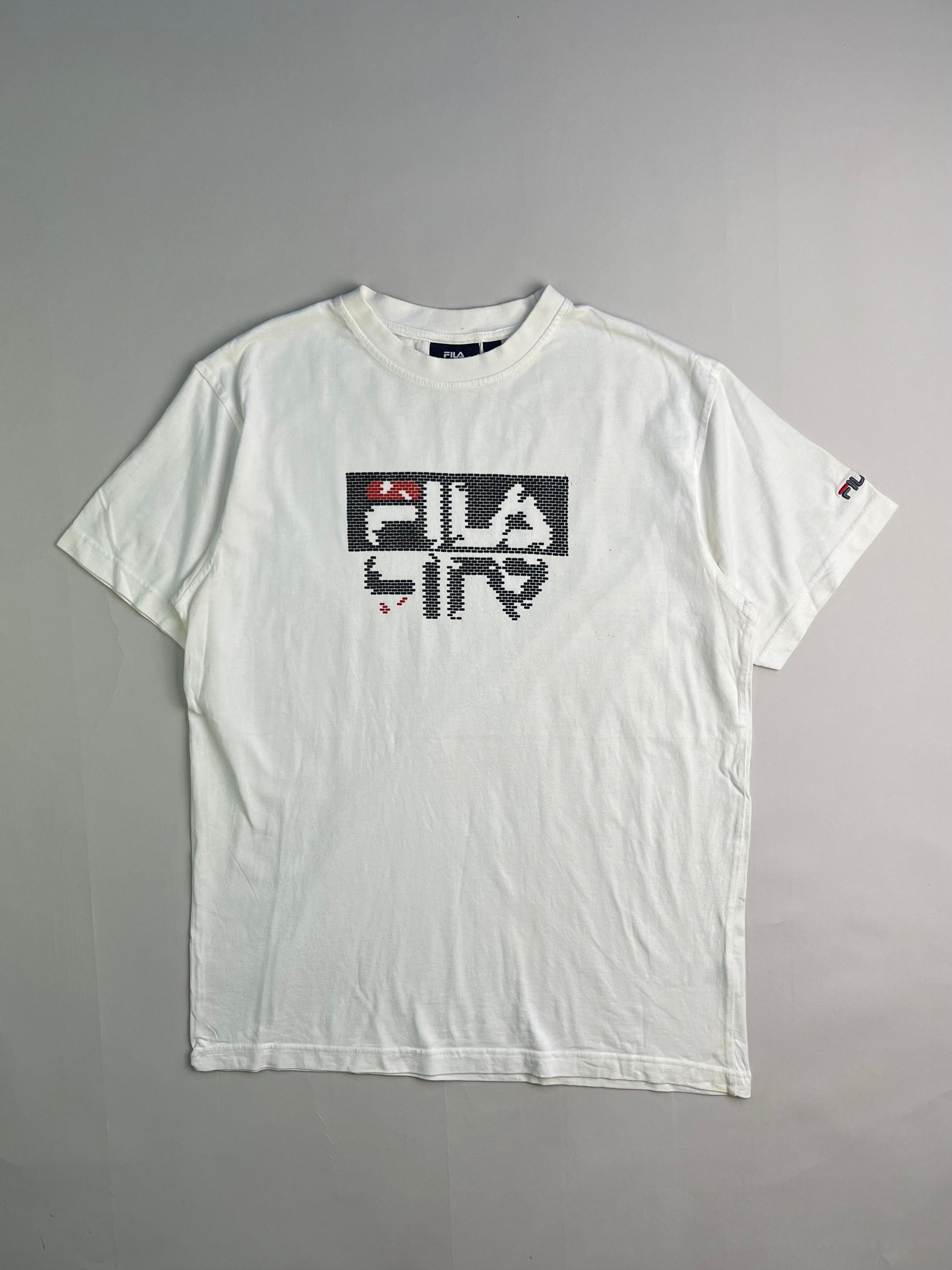 FILA T-SHIRT PRINTED LOGO TEE WHITE - M