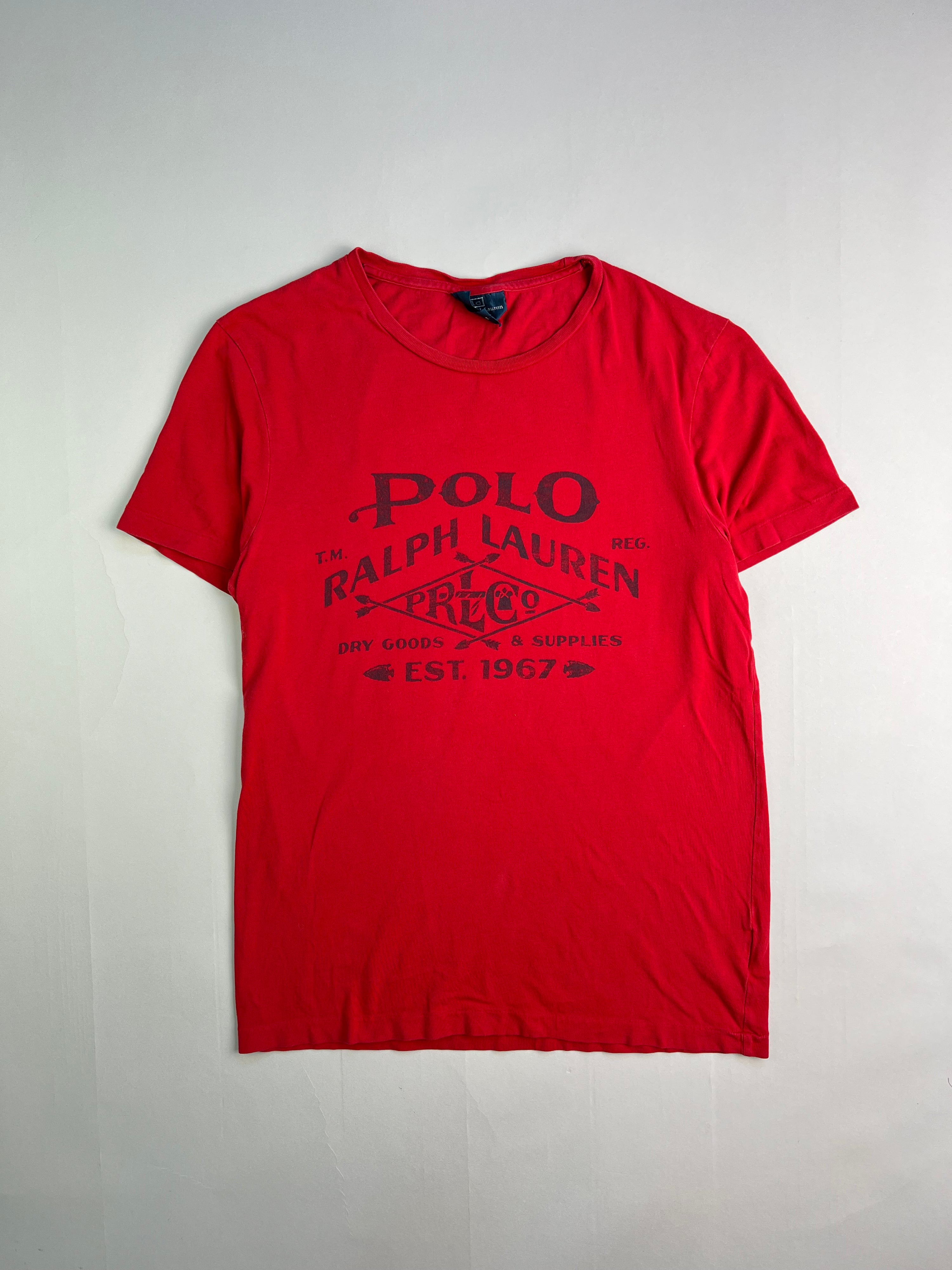RALPH LAUREN BIG PRINT T-SHIRT RED - S