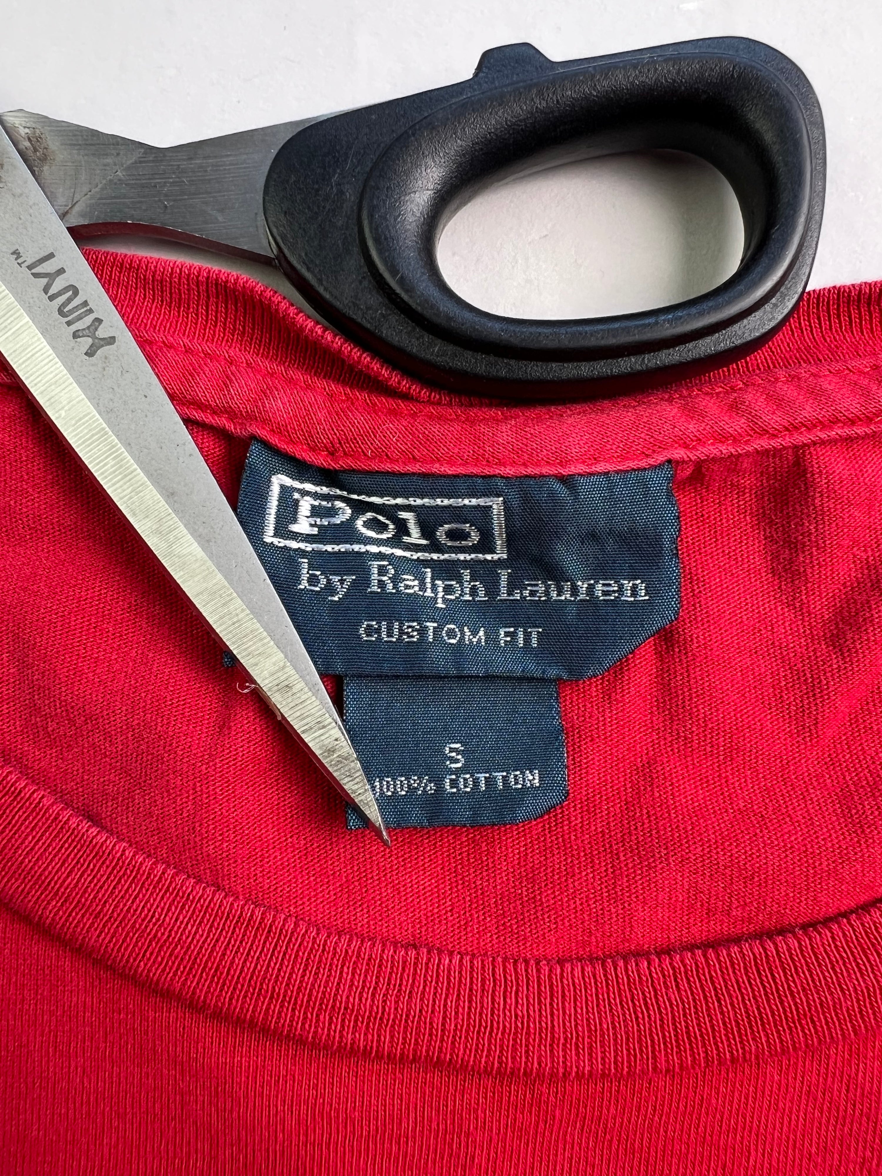 RALPH LAUREN BIG PRINT T-SHIRT RED - S