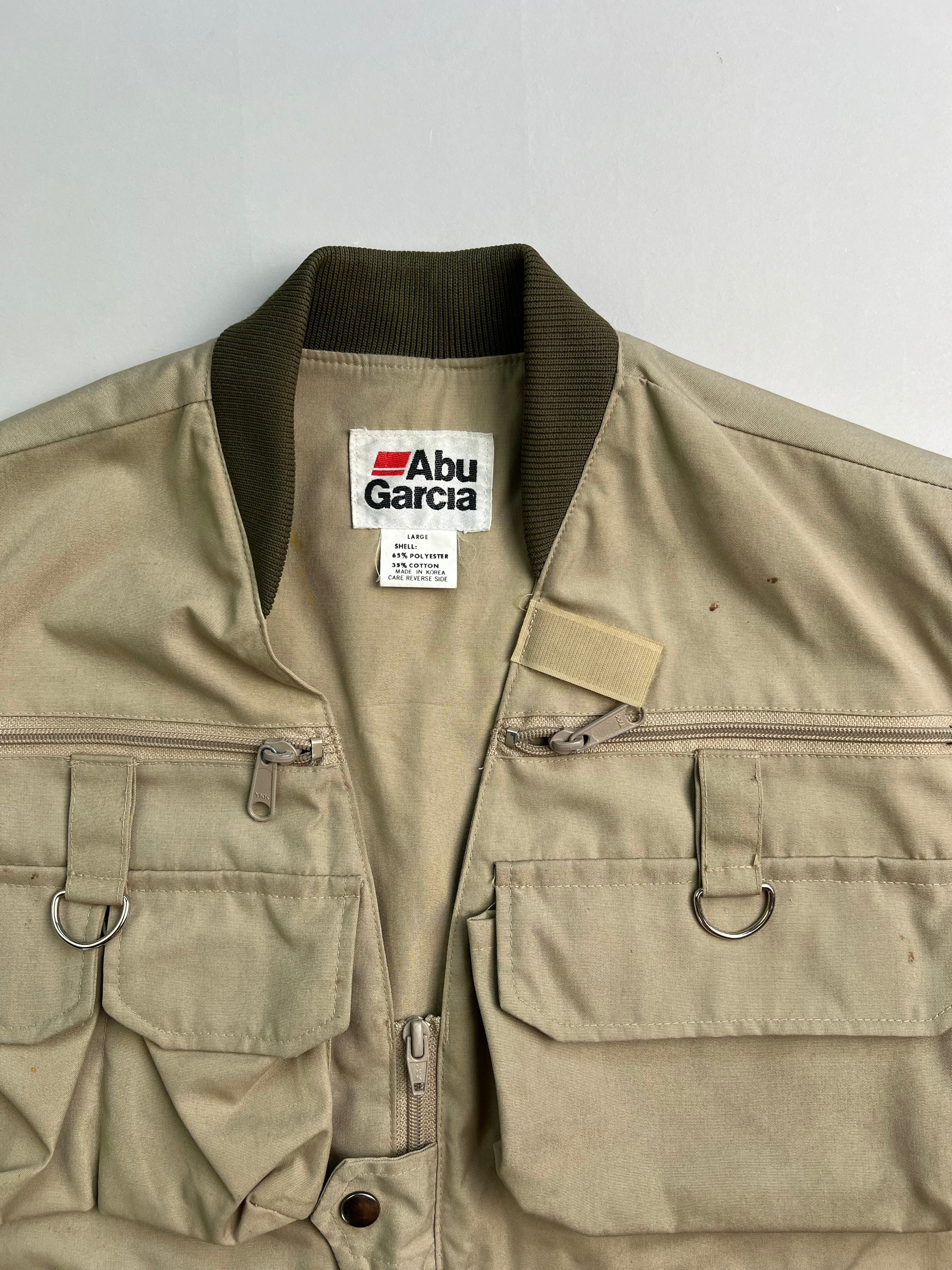 VINTAGE HUNTING WORKWEAR VEST BEIGE - L