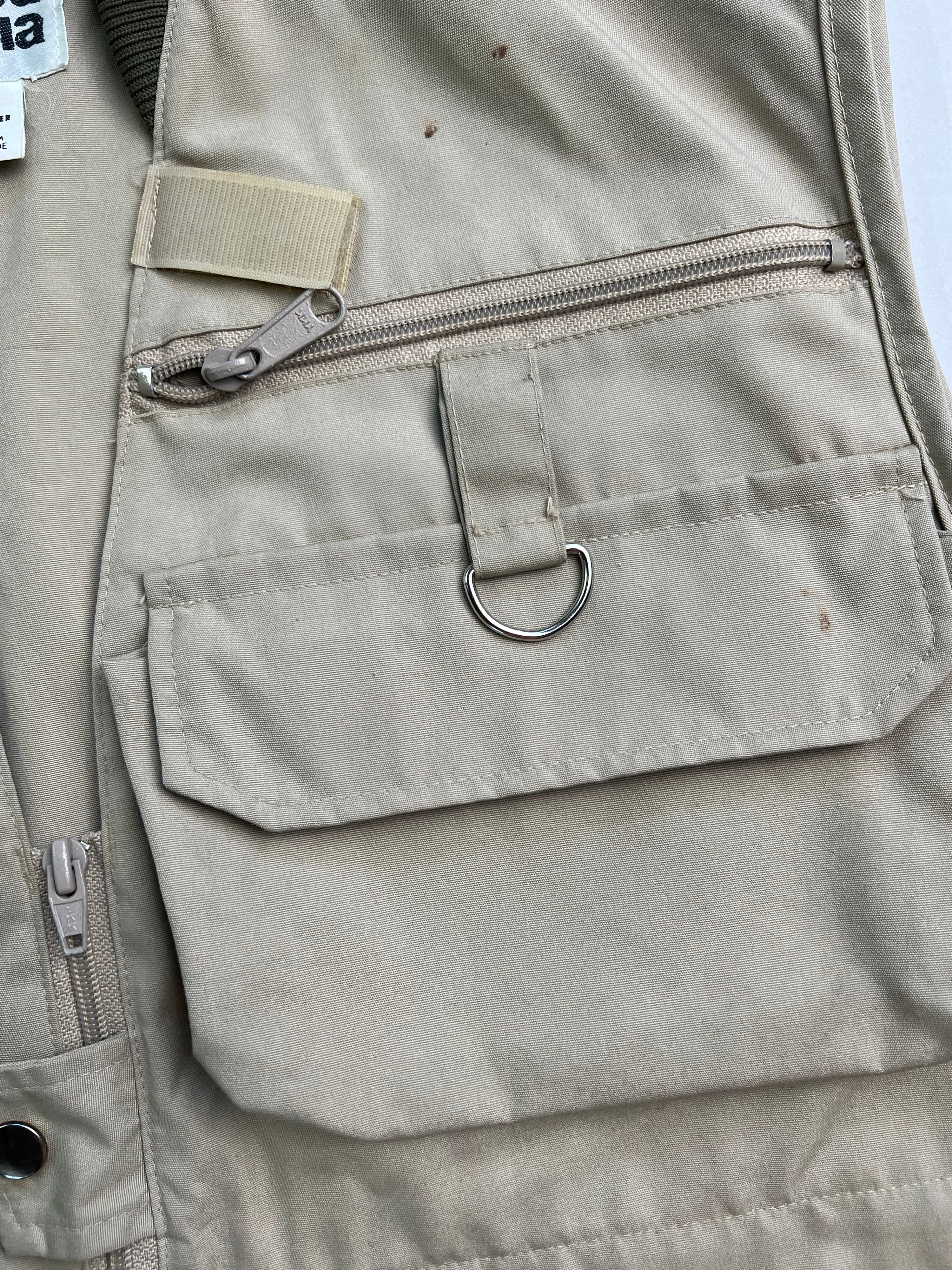 VINTAGE HUNTING WORKWEAR VEST BEIGE - L