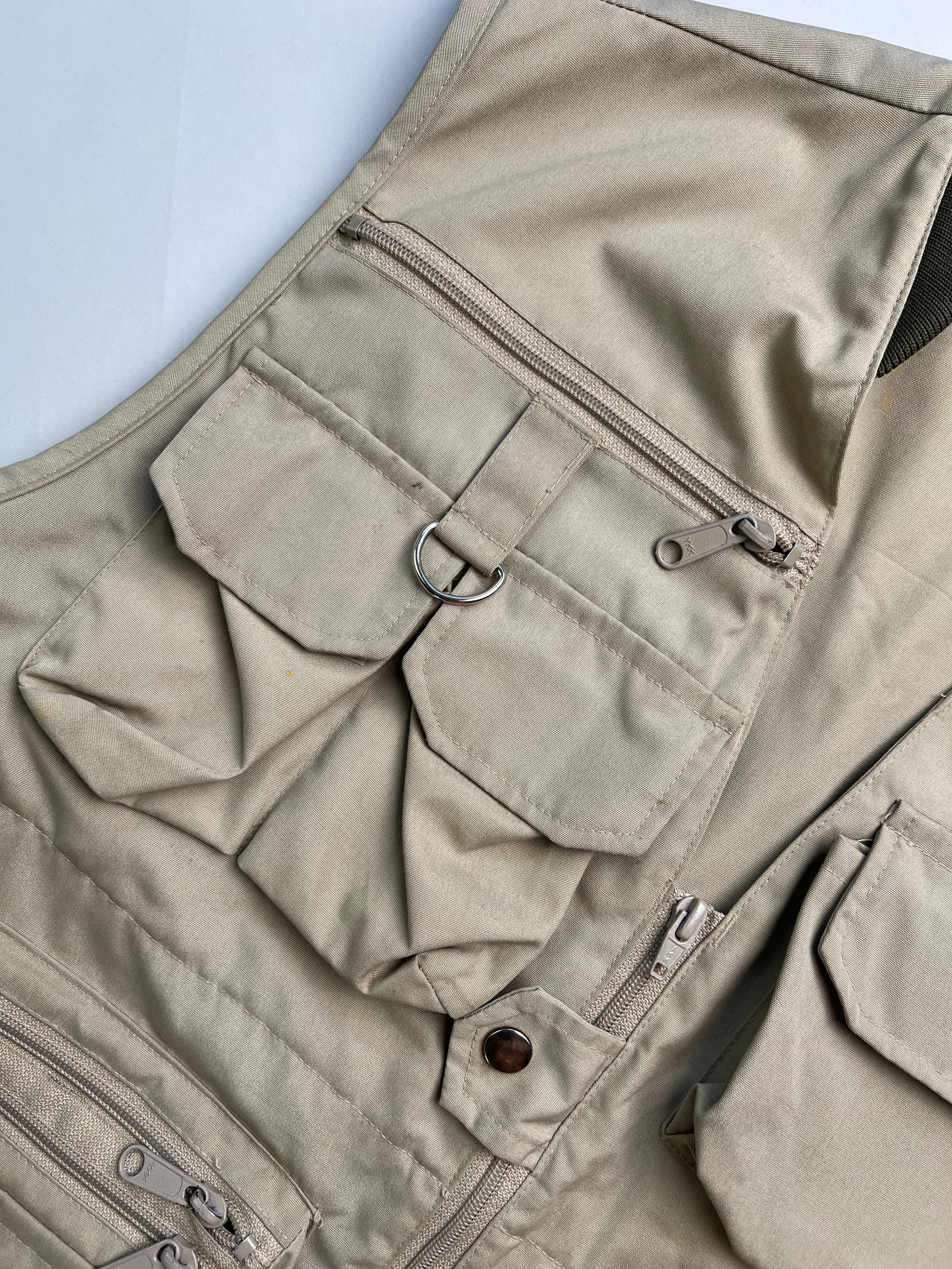 VINTAGE HUNTING WORKWEAR VEST BEIGE - L