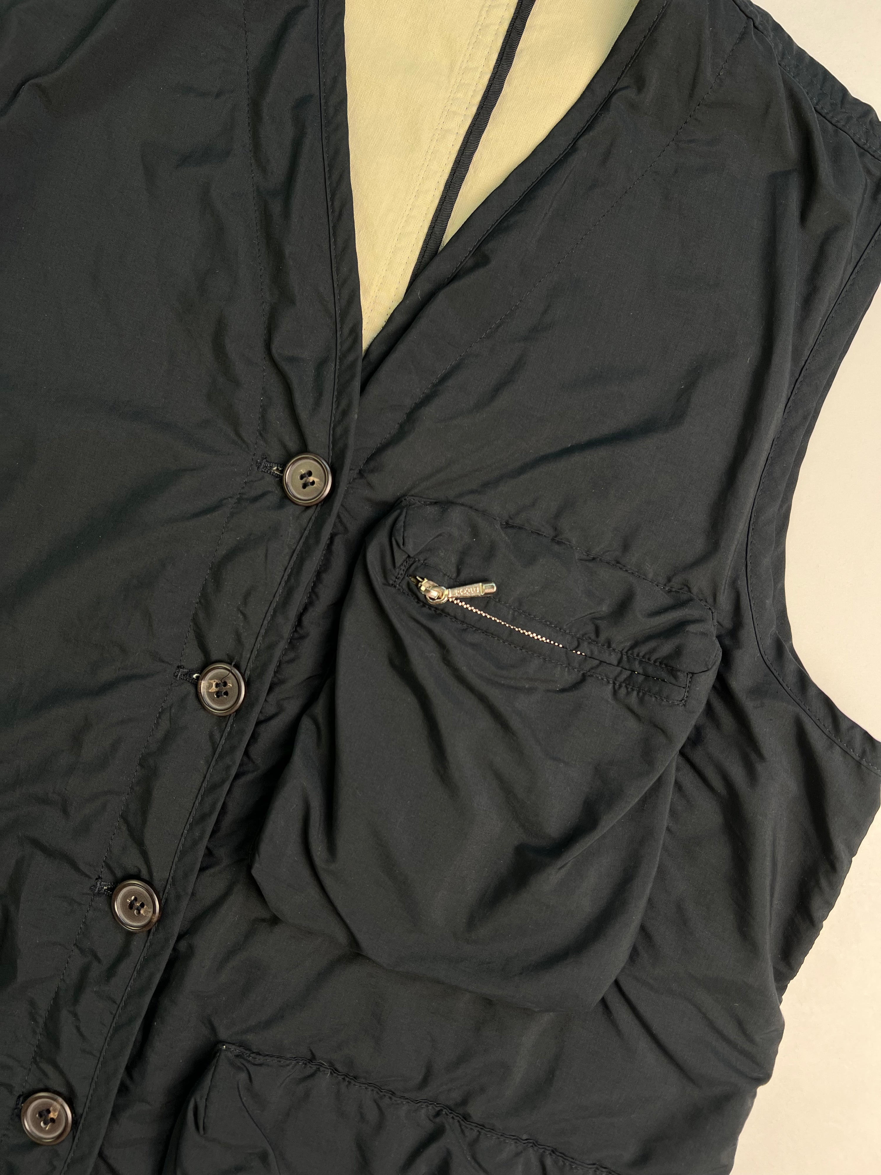 VINTAGE VEST BLUE MADE IN ITALY - S/M