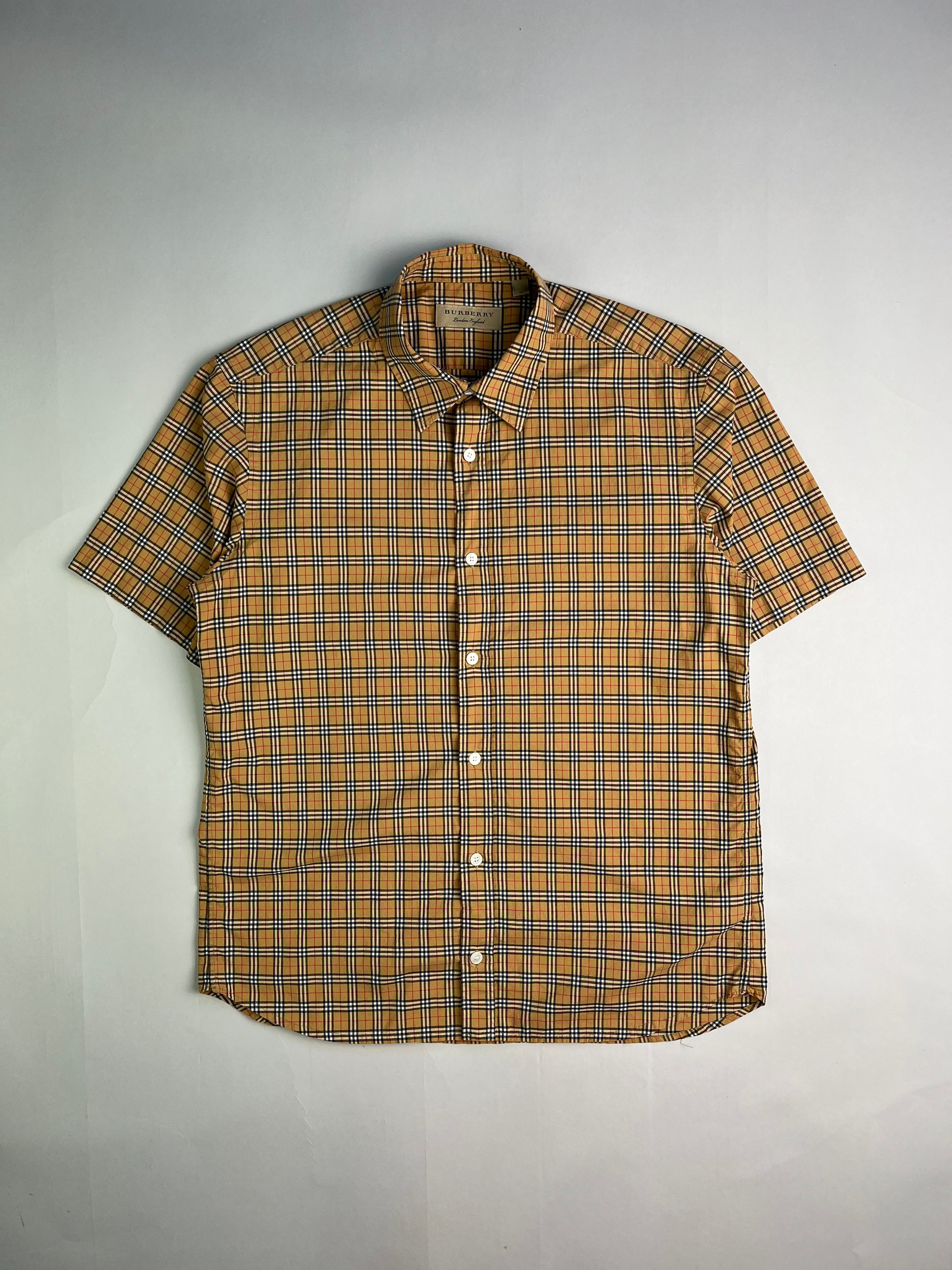 BURBERRY NOVA CHECK SHORT SLEEVES SHIRT - M