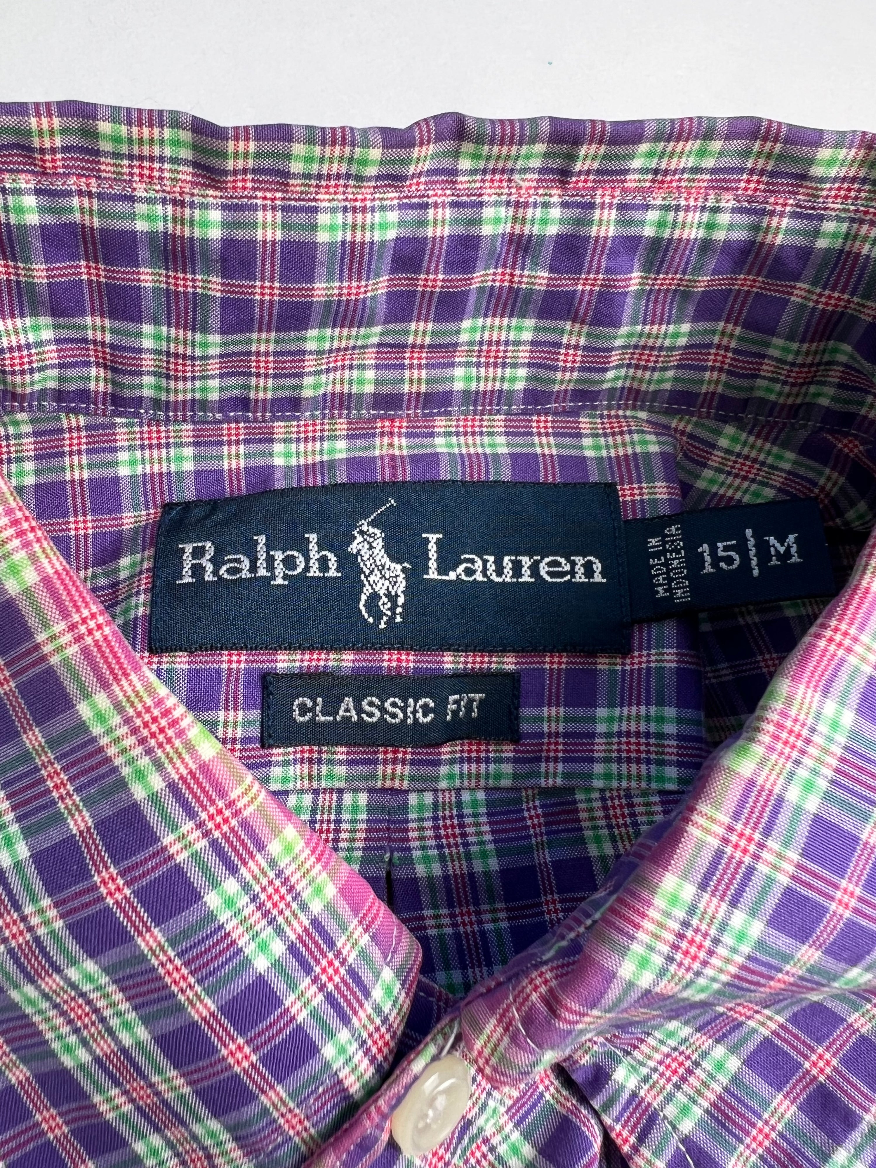 RALPH LAUREN SHIRT CHECKERED MULTICOLOR - M