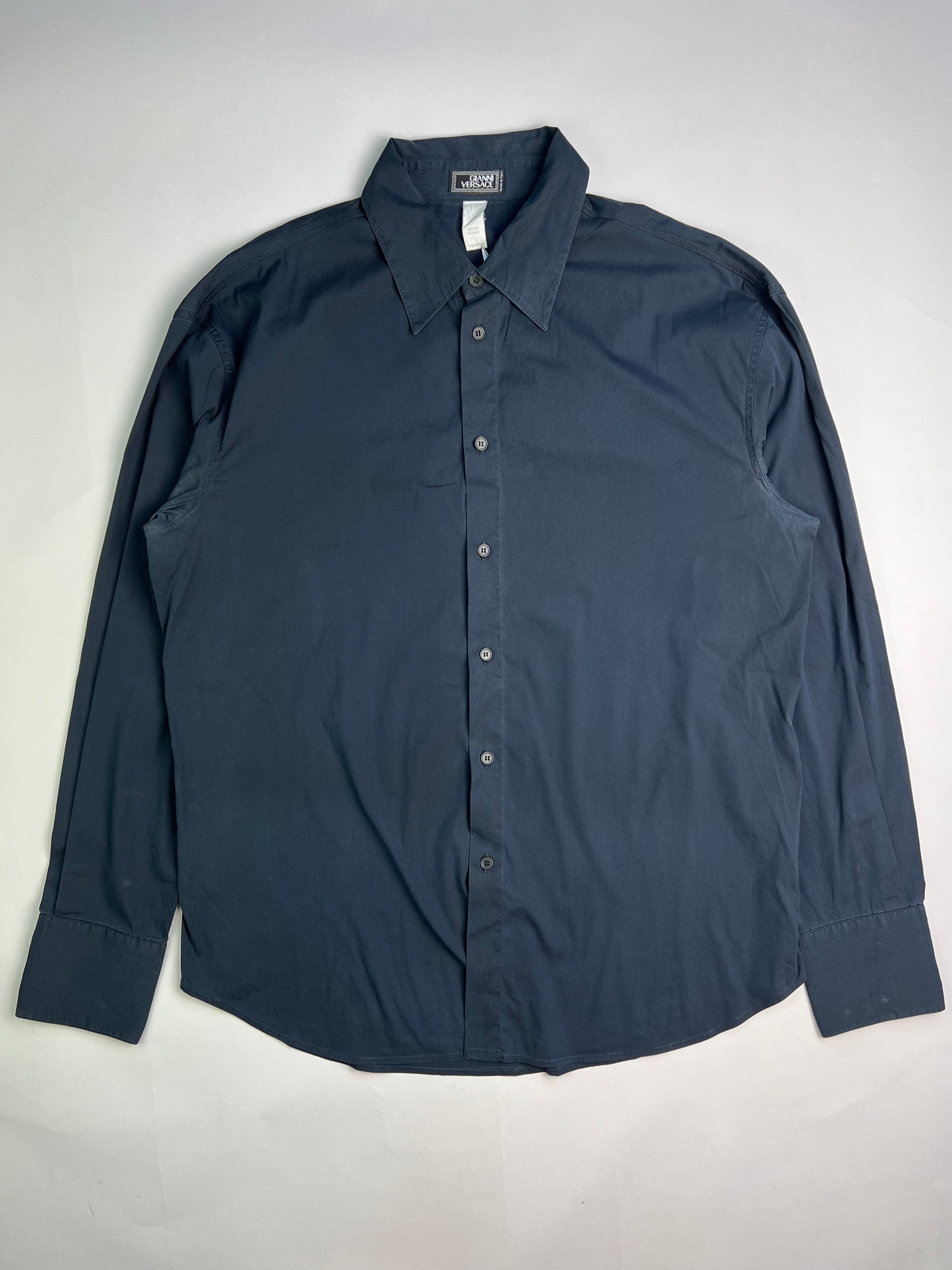 VERSACE VINTAGE SHIRT PETROL - L/XL
