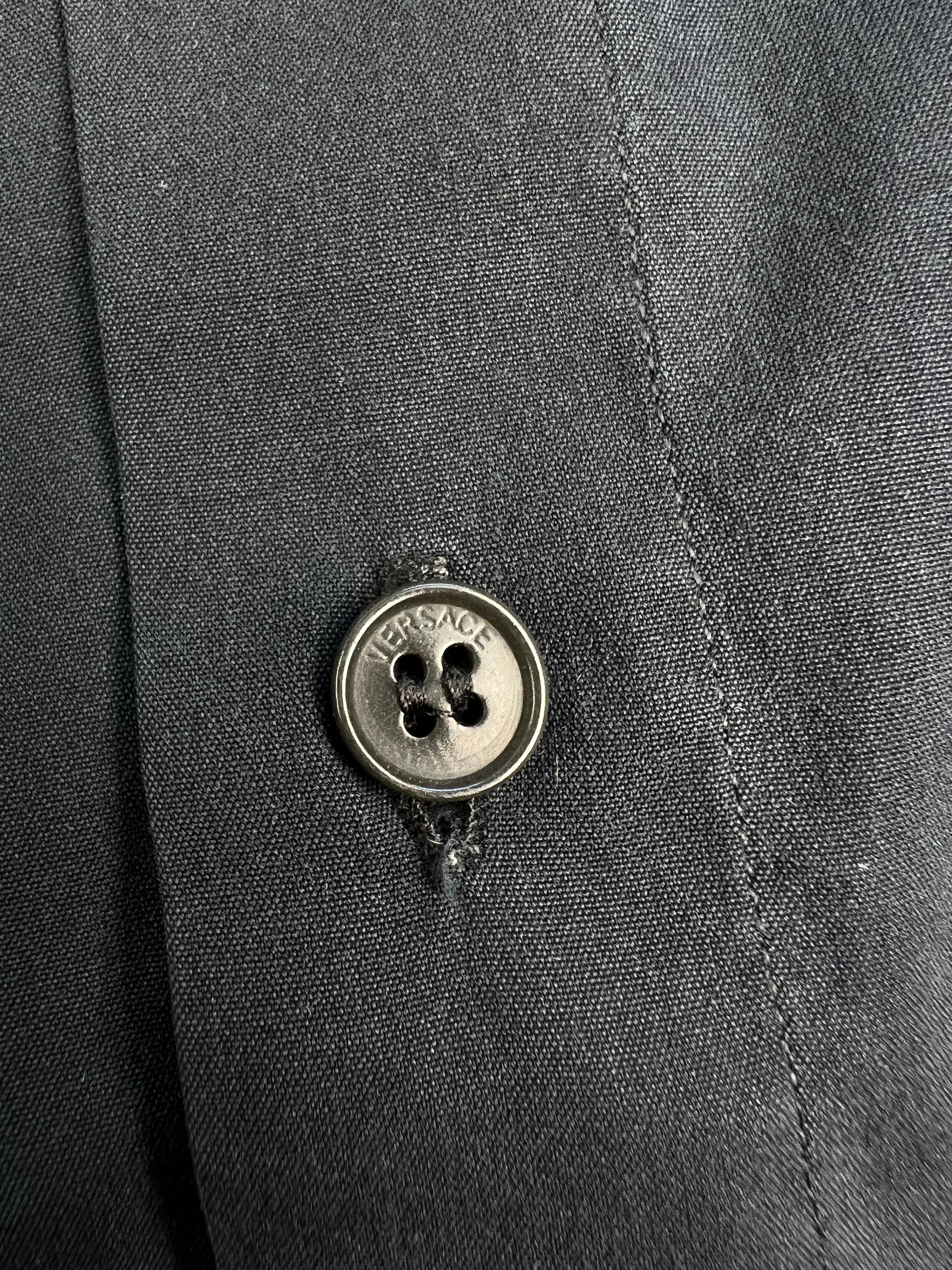 VERSACE VINTAGE SHIRT PETROL - L/XL